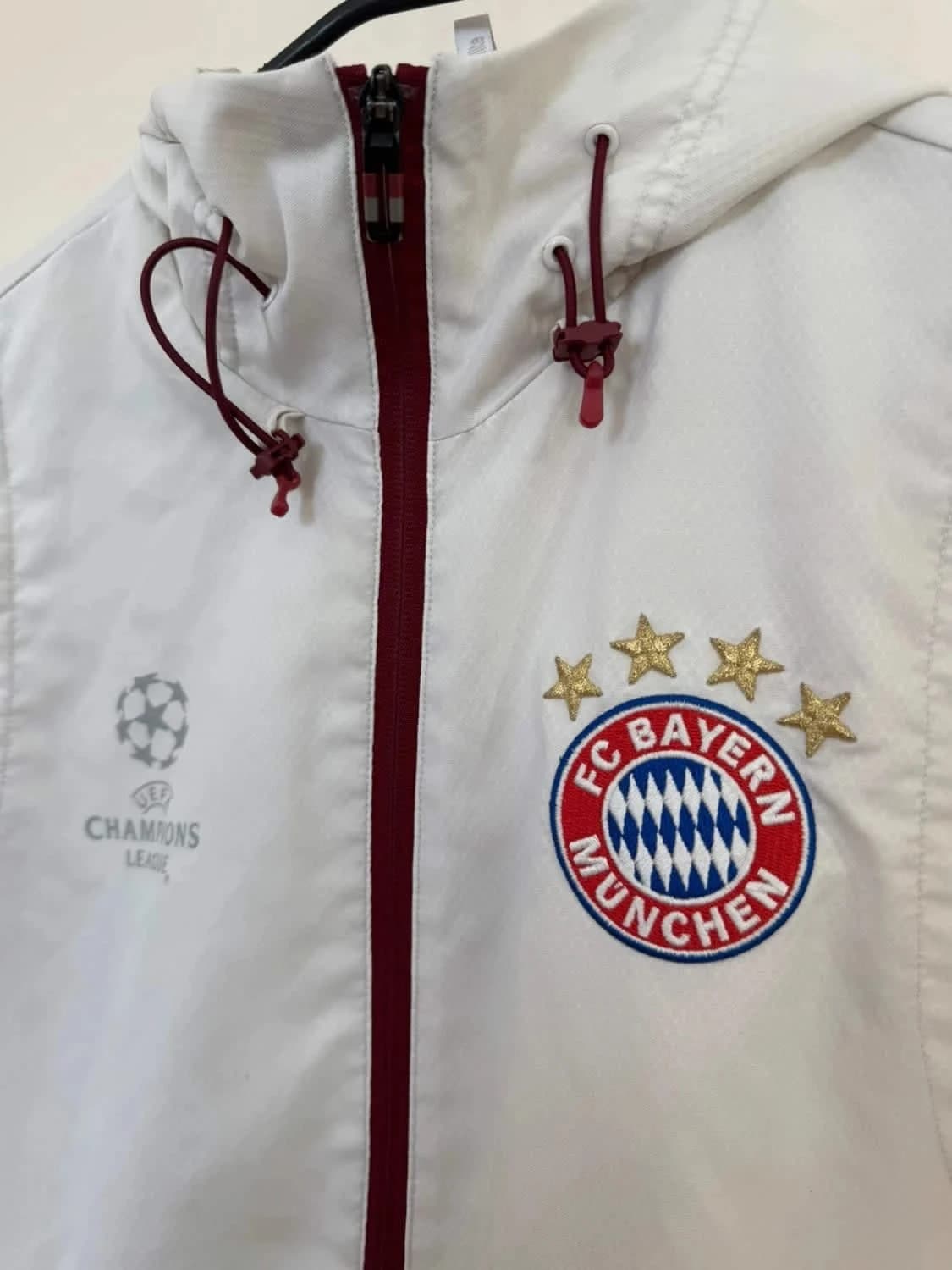Veste blanche Bayern Munich UCL Adidas 2016/17 taille S - Photo 3/11