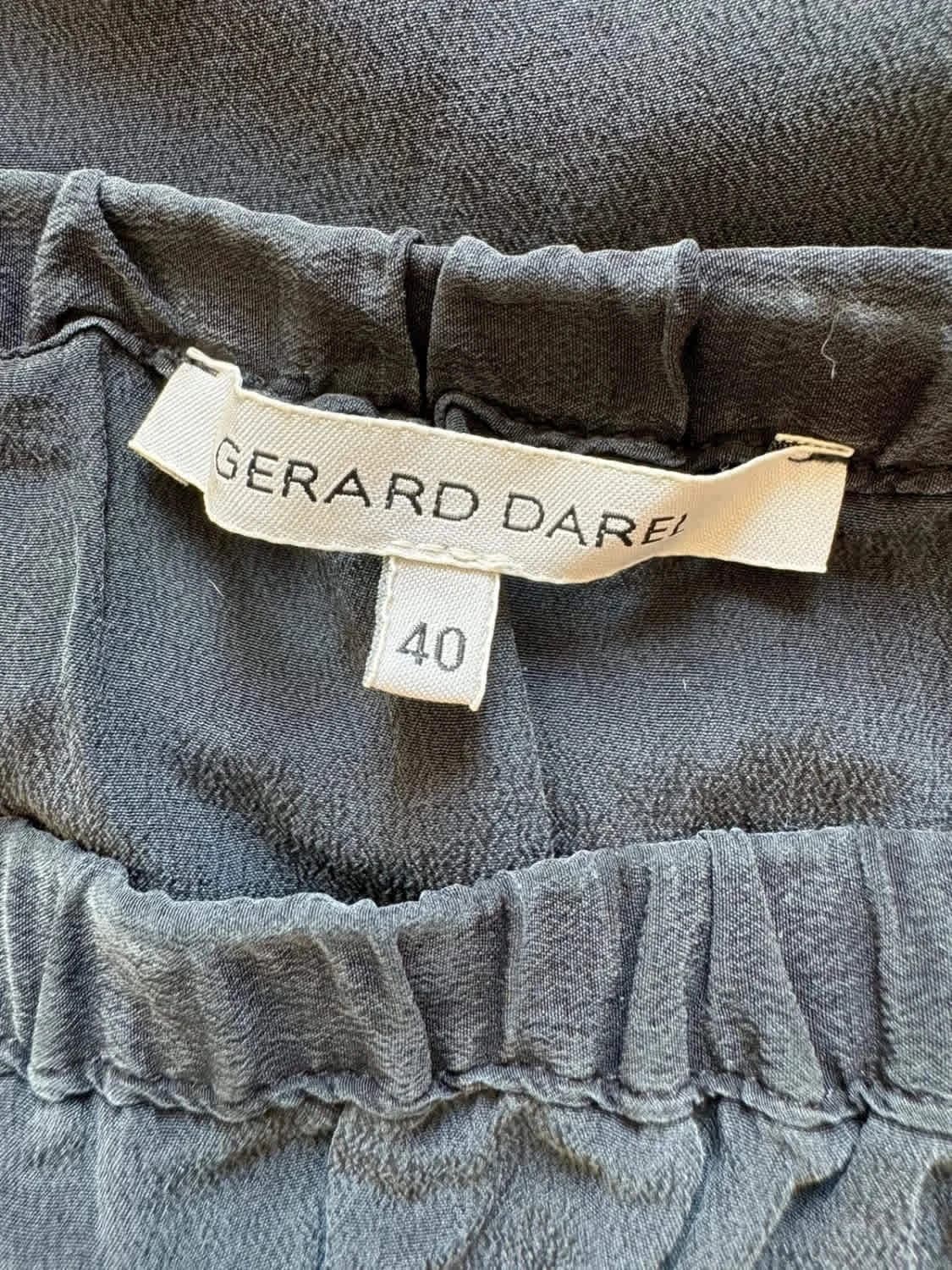 Jupe légère grise Gerard Darel 100% soie taille 40 - Photo 6/8