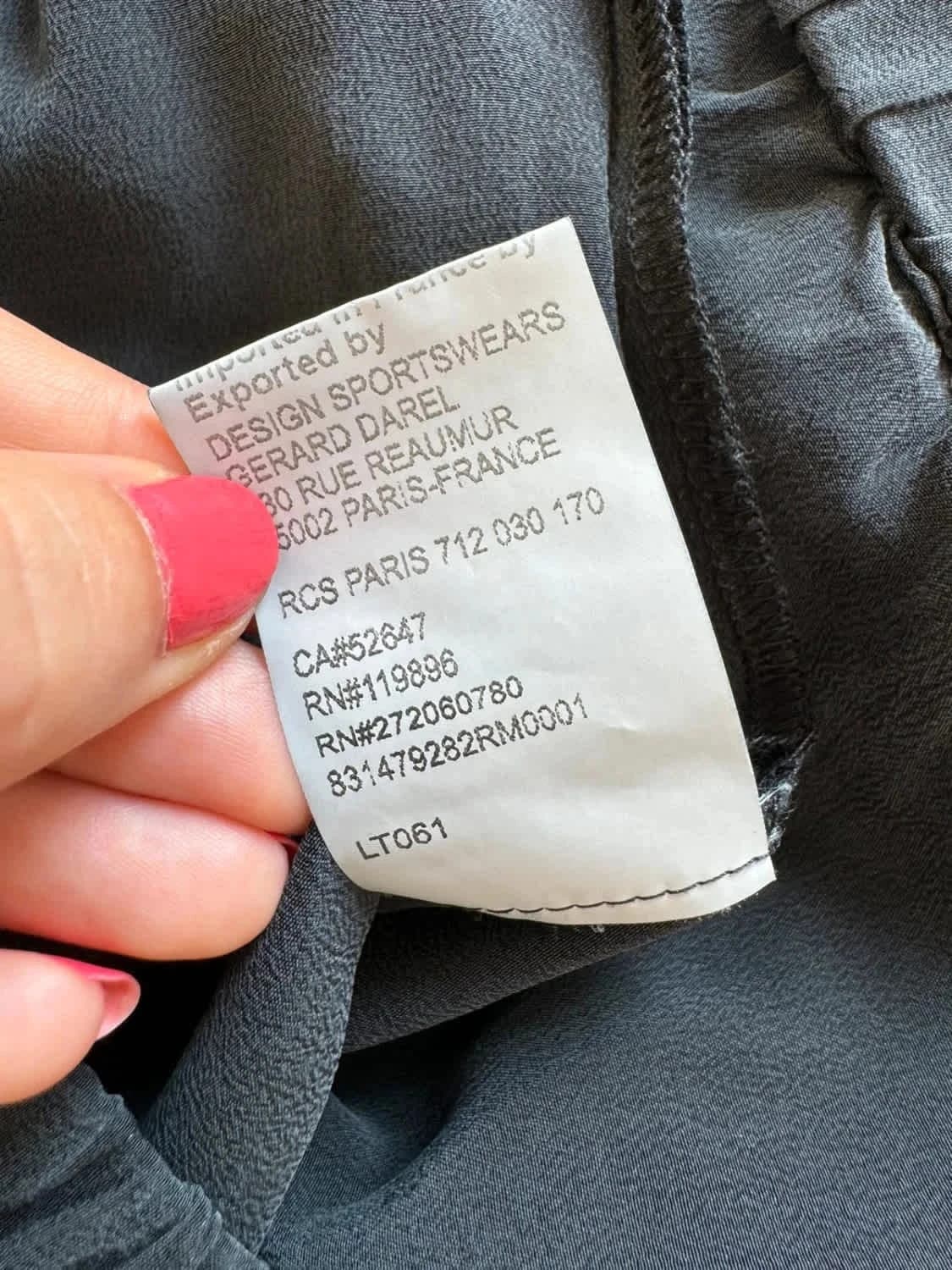 Jupe légère grise Gerard Darel 100% soie taille 40 - Photo 8/8