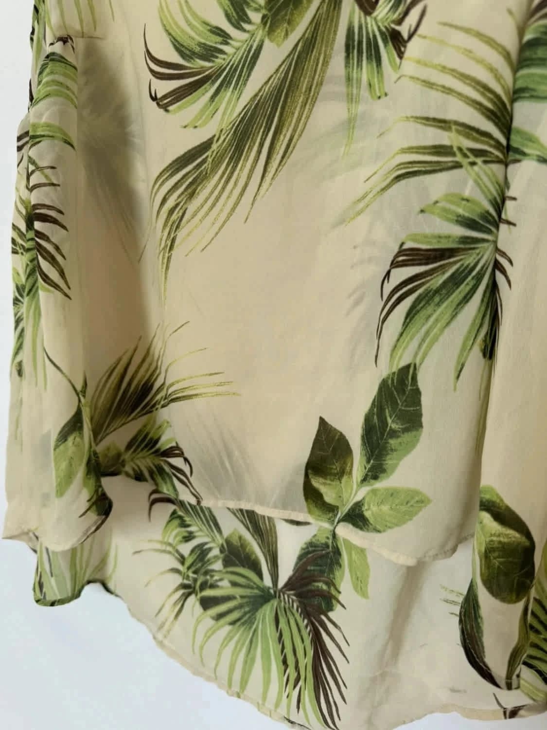 Top Mango imprimé feuilles tropicales taille XS - Photo 4/5