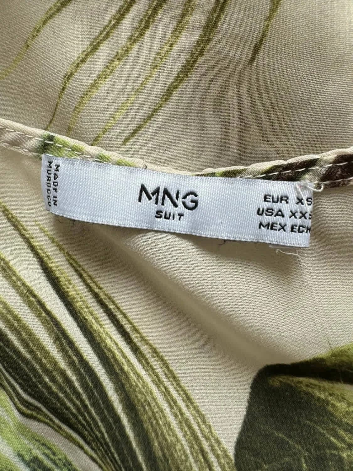 Top Mango imprimé feuilles tropicales taille XS - Photo 5/5