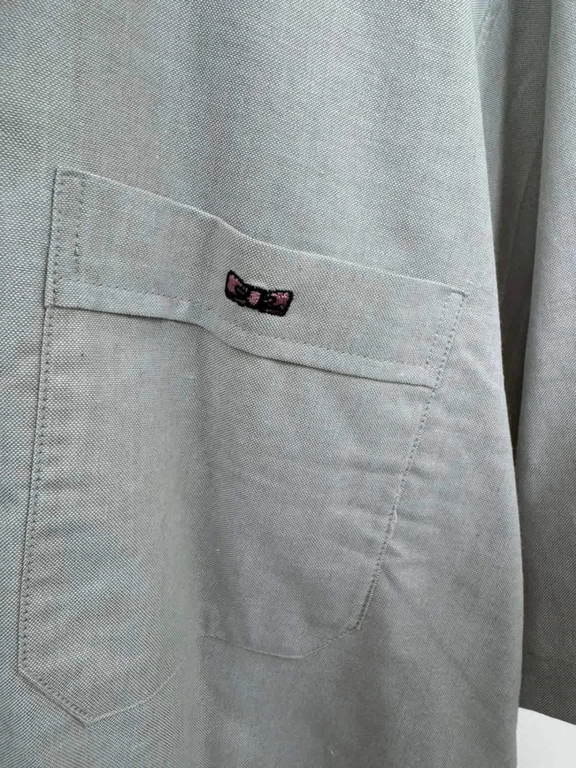 Chemise grise manches courtes Eden Park logo brodé taille L - Photo 3/7