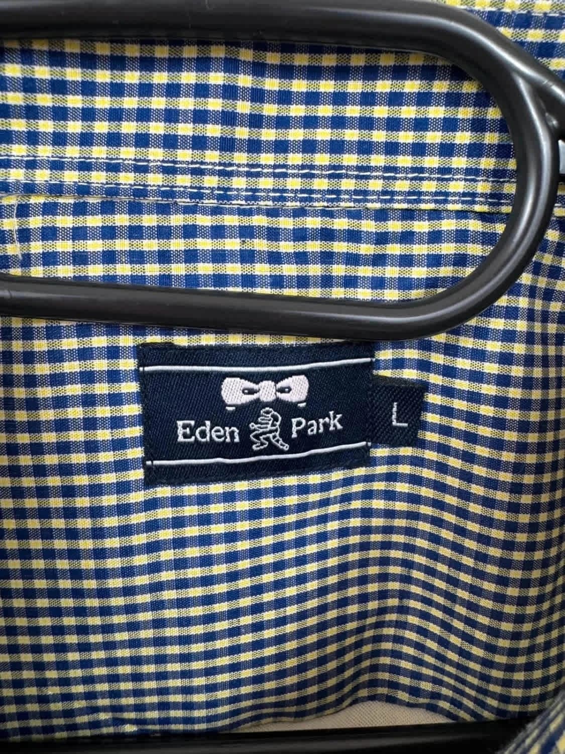 Chemise grise manches courtes Eden Park logo brodé taille L - Photo 6/7