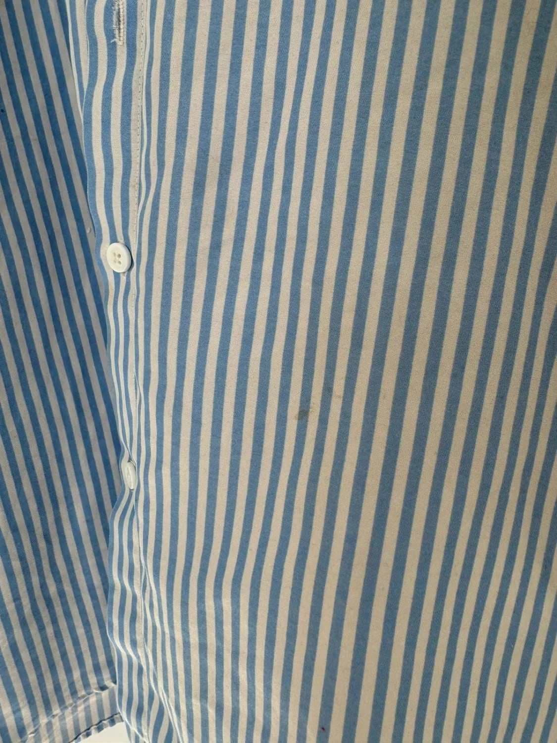 Chemise oversize bleue à rayures taille L - Photo 4/4
