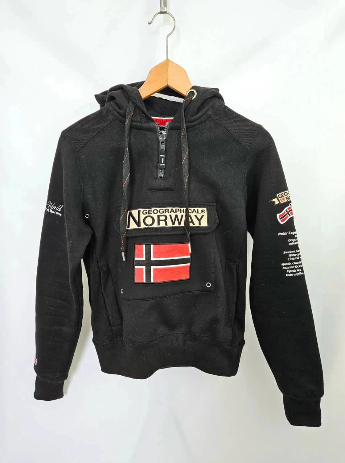 Sweat noir Geographical Norway taille M - Photo 2/6