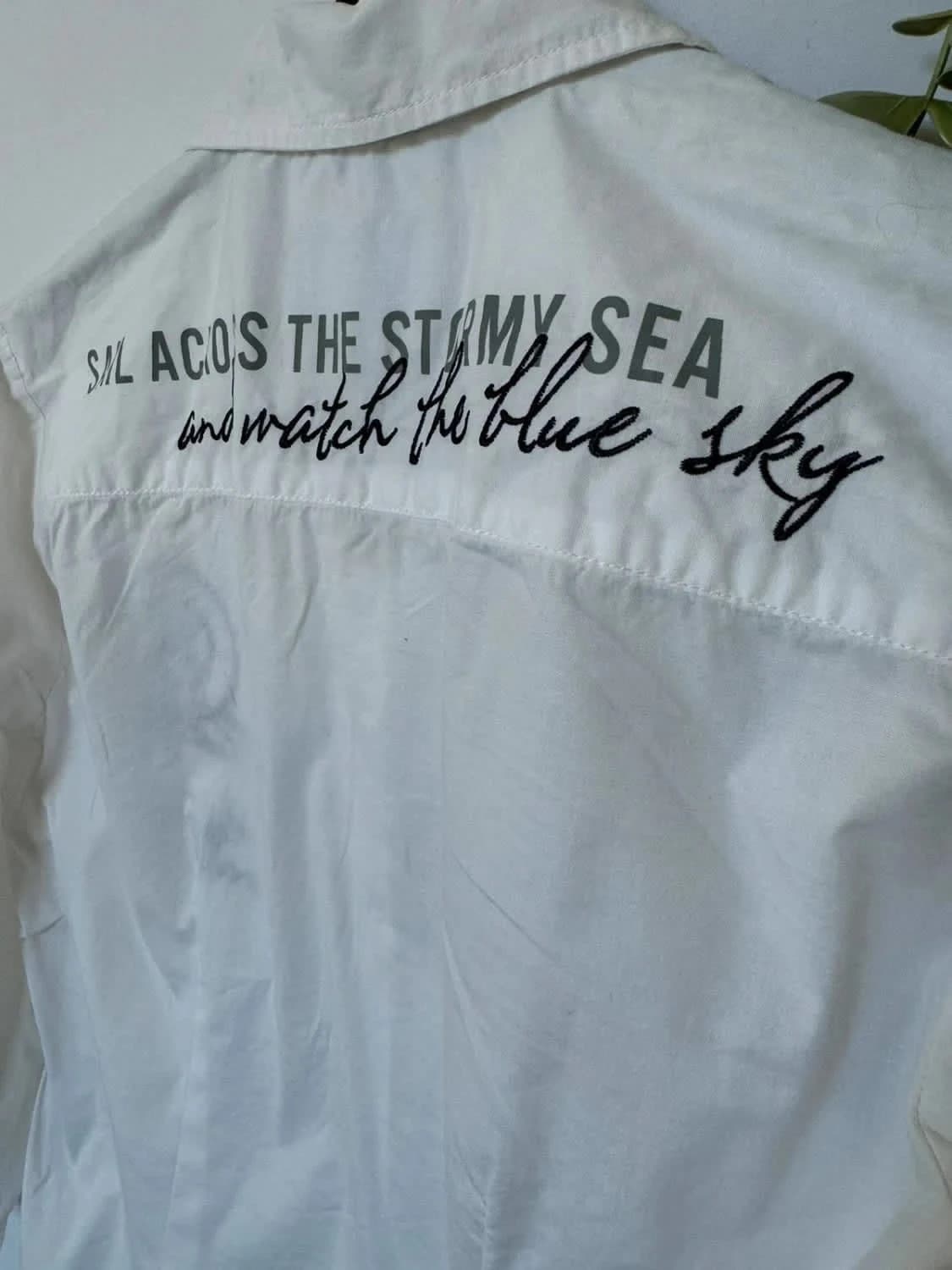 Chemisier blanc Soccx brodé taille S - Photo 7/10