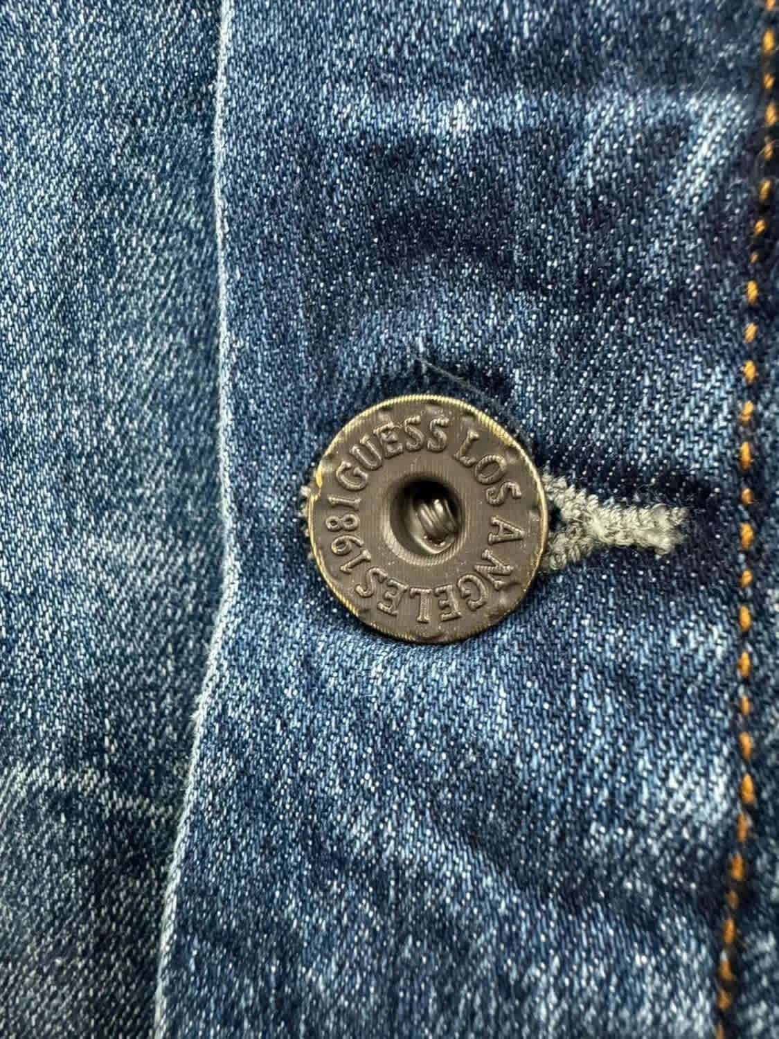 Veste en jean bleu Guess denim taille M - Photo 6/11