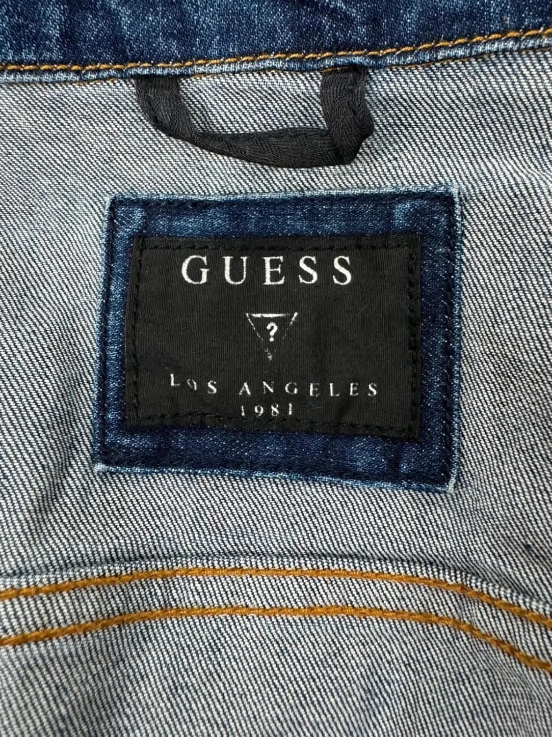 Veste en jean bleu Guess denim taille M - Photo 9/11