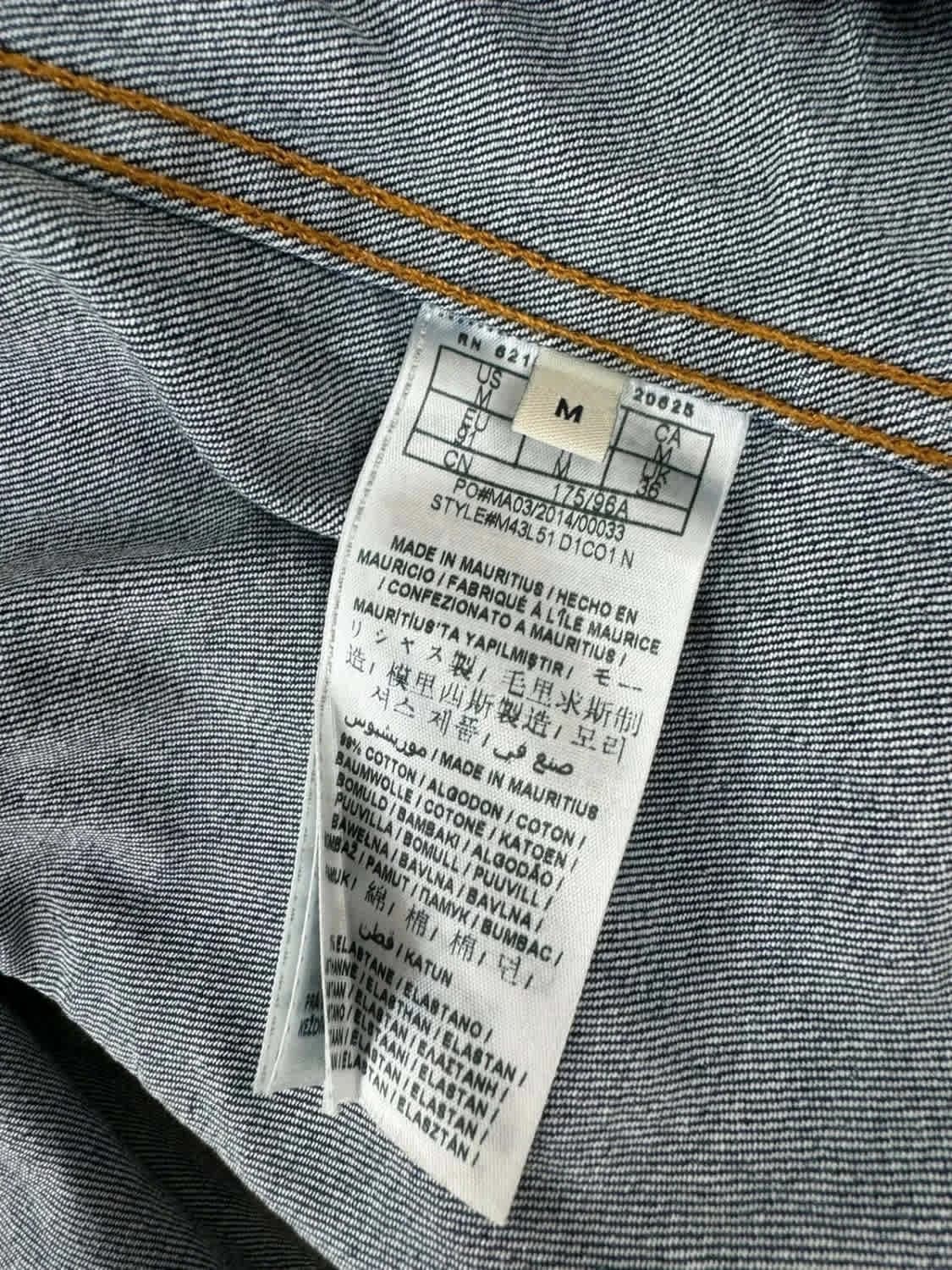 Veste en jean bleu Guess denim taille M - Photo 10/11