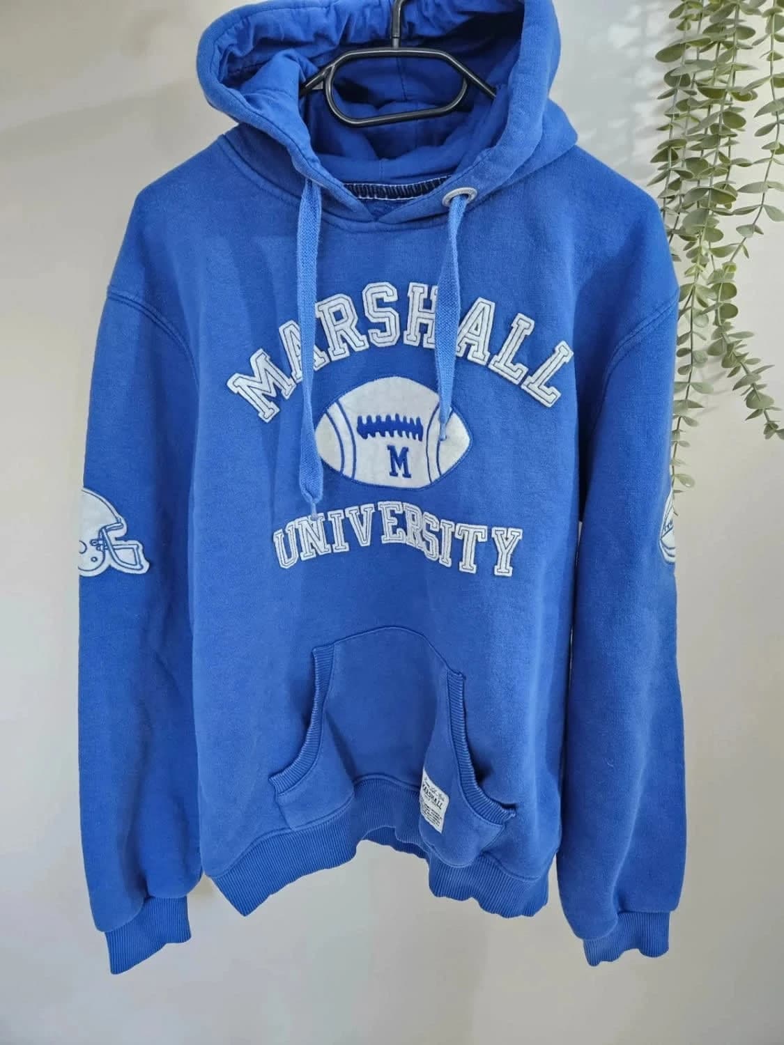 Sweat à capuche/Hoodie bleu Marshall University taille XL - Photo 2/7