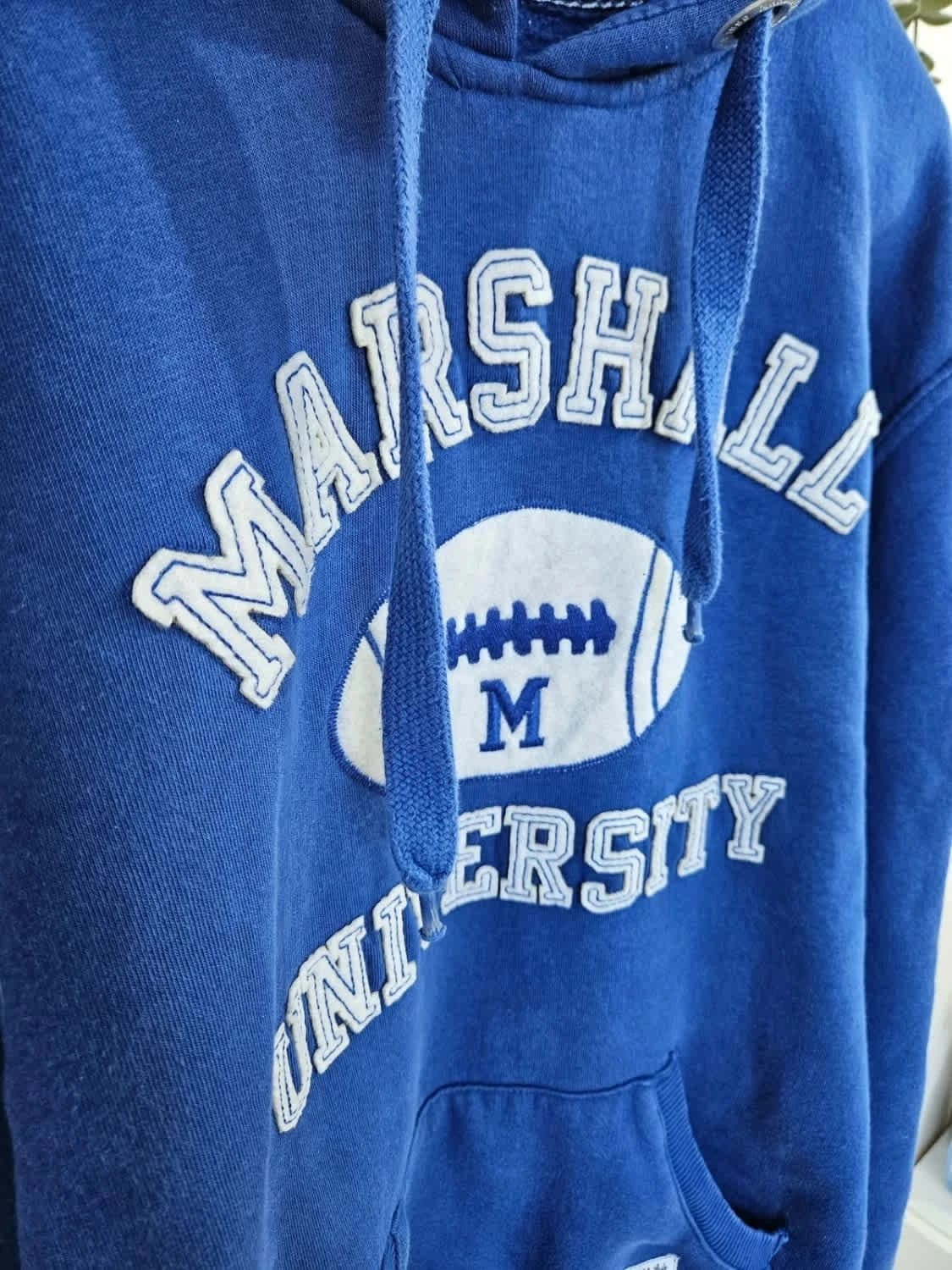 Sweat à capuche/Hoodie bleu Marshall University taille XL - Photo 4/7