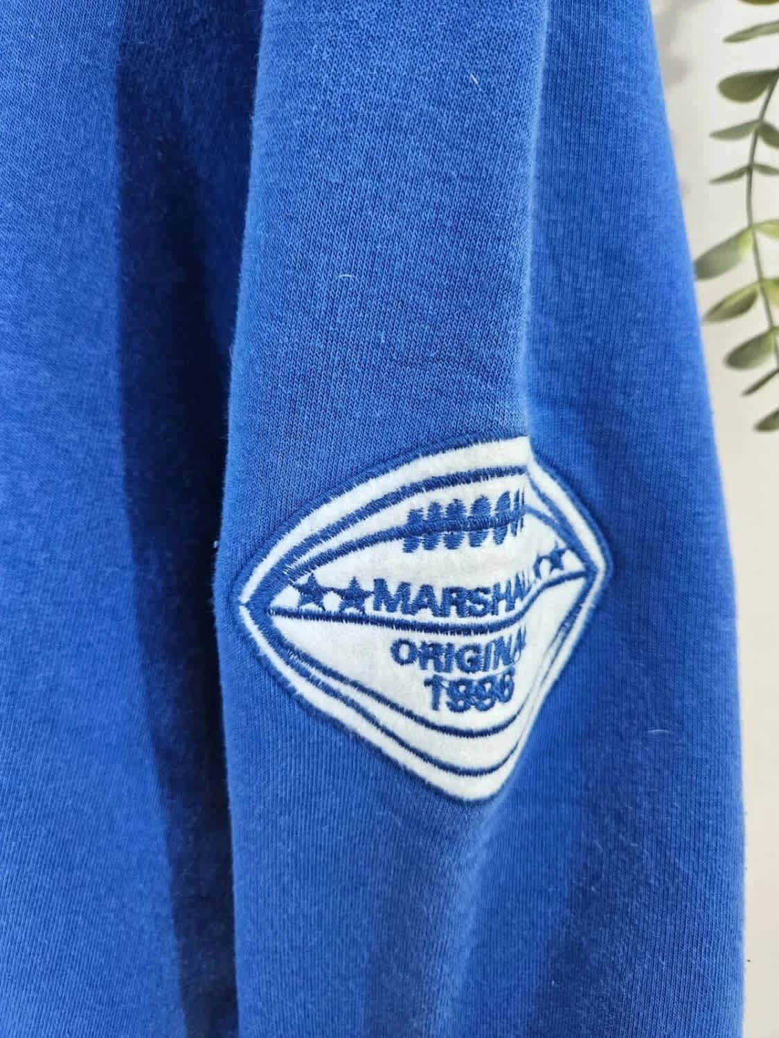 Sweat à capuche/Hoodie bleu Marshall University taille XL - Photo 6/7