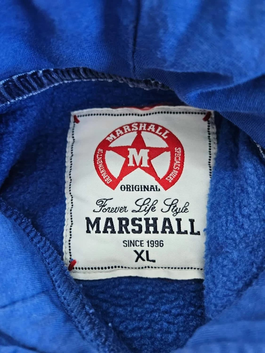 Sweat à capuche/Hoodie bleu Marshall University taille XL - Photo 7/7