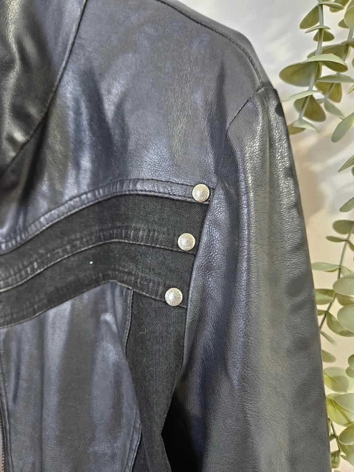 Veste imitation cuir noir Voodoo taille 42 - Photo 3/9