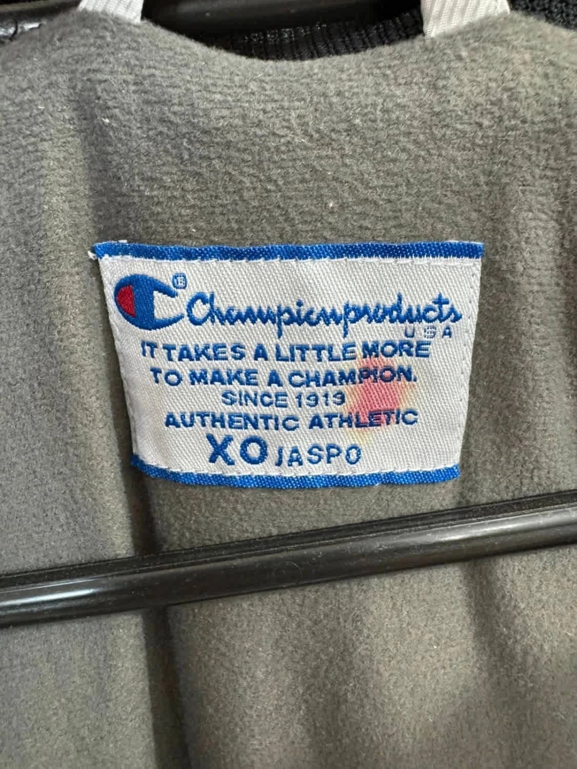 Veste/Track Jacket Windbreaker Champion Products vintage 90s argenté XO Jaspo rare - Photo 7/11