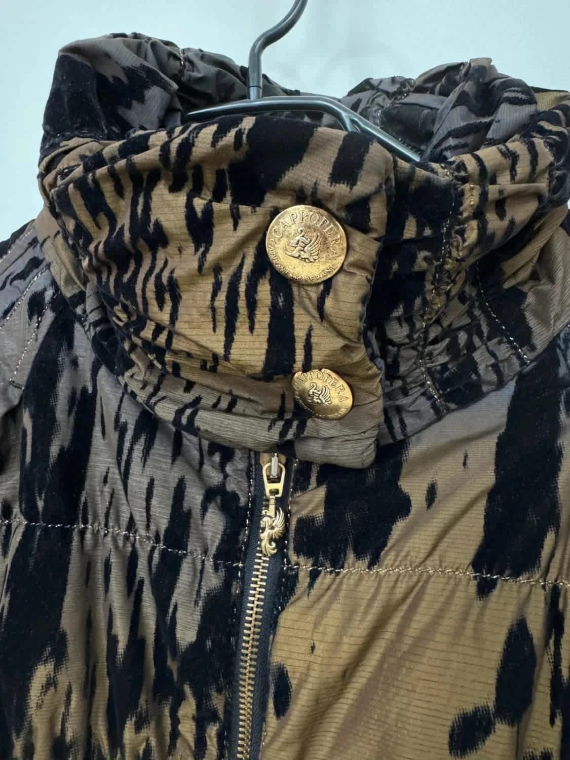 Veste matelassée Cappopera léopard marron noir taille 42/M - Photo 6/10