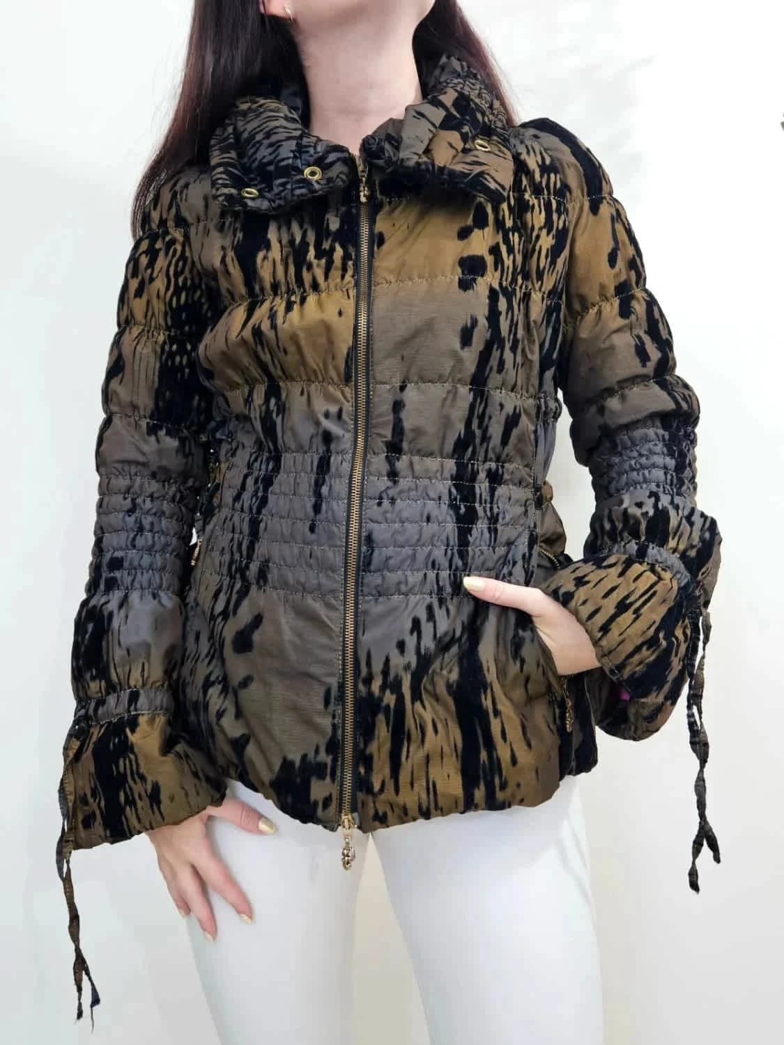 Veste matelassée Cappopera léopard marron noir taille 42/M - Photo 1/10