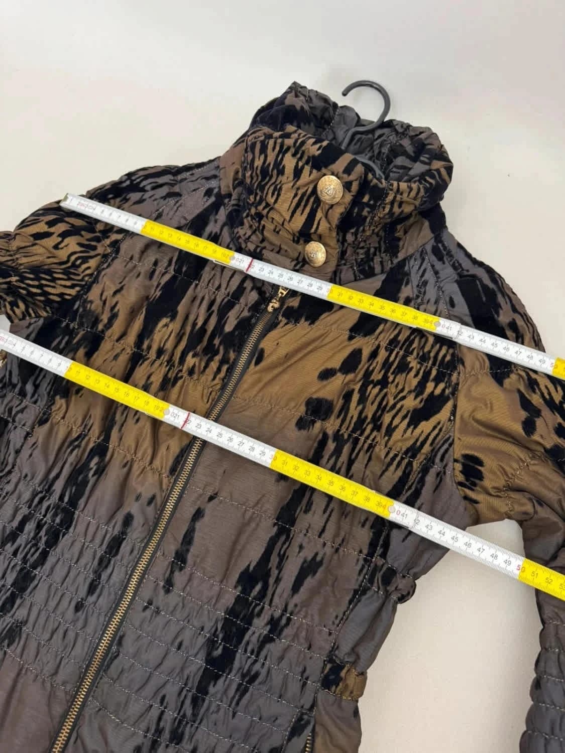 Veste matelassée Cappopera léopard marron noir taille 42/M - Photo 10/10