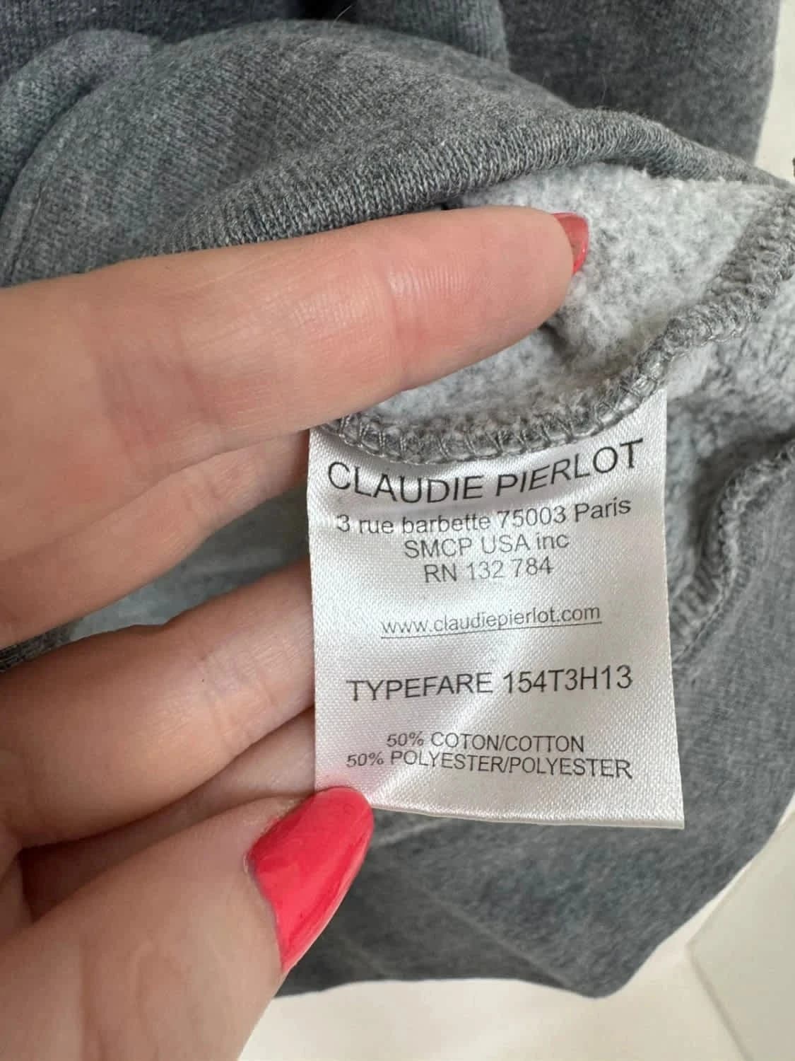 Sweat/Pull Claudie Pierlot gris taille XS - Photo 7/7