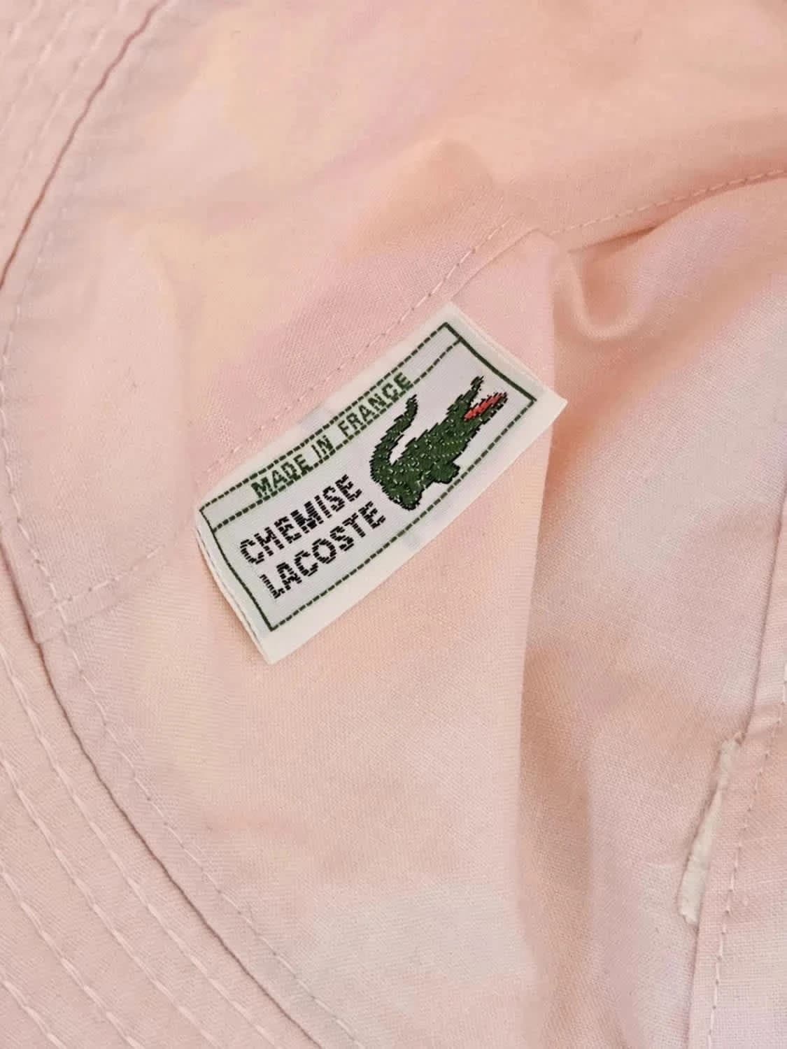Bob Lacoste vintage rose pâle Made in France logo brodé - Photo 3/4