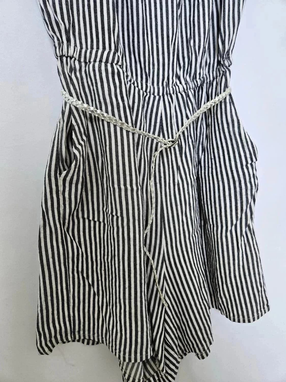 Combishort à rayures épaules dénudées IKKS taille M - Photo 3/6