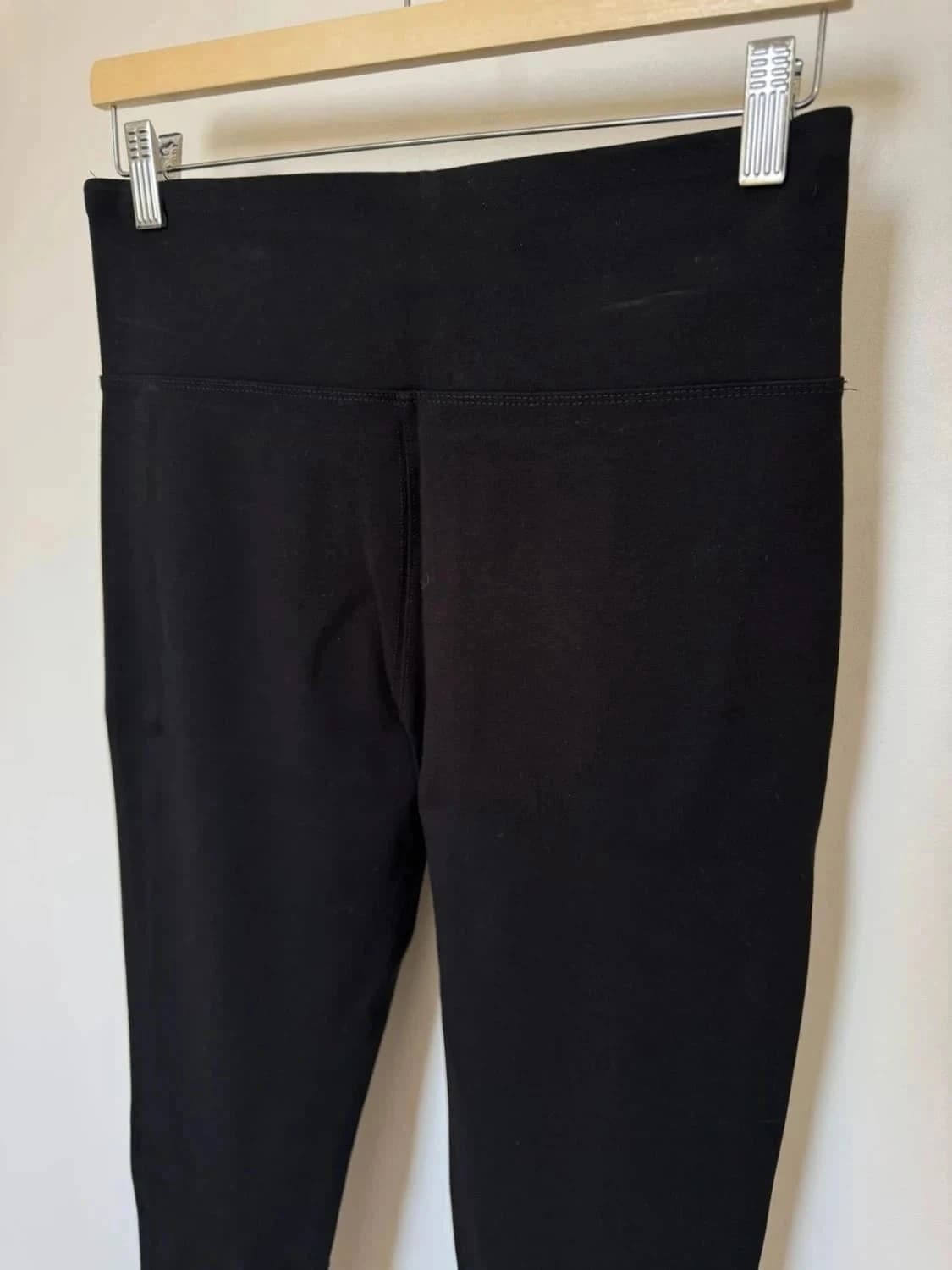 Calvin Klein legging polaire en simili cuir noir stretch taille S - Photo 4/7