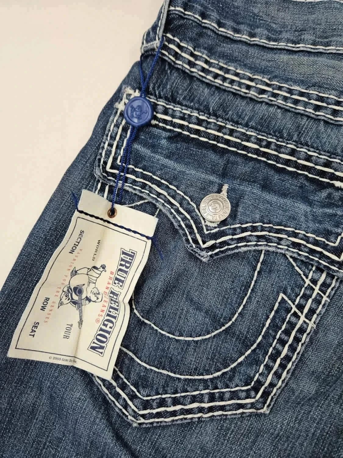 Short en jean True Religion Big T Super T Denim Y2K taille W30 - Photo 4/13