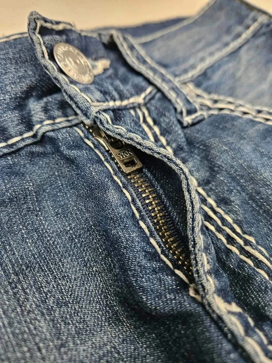 Short en jean True Religion Big T Super T Denim Y2K taille W30 - Photo 7/13