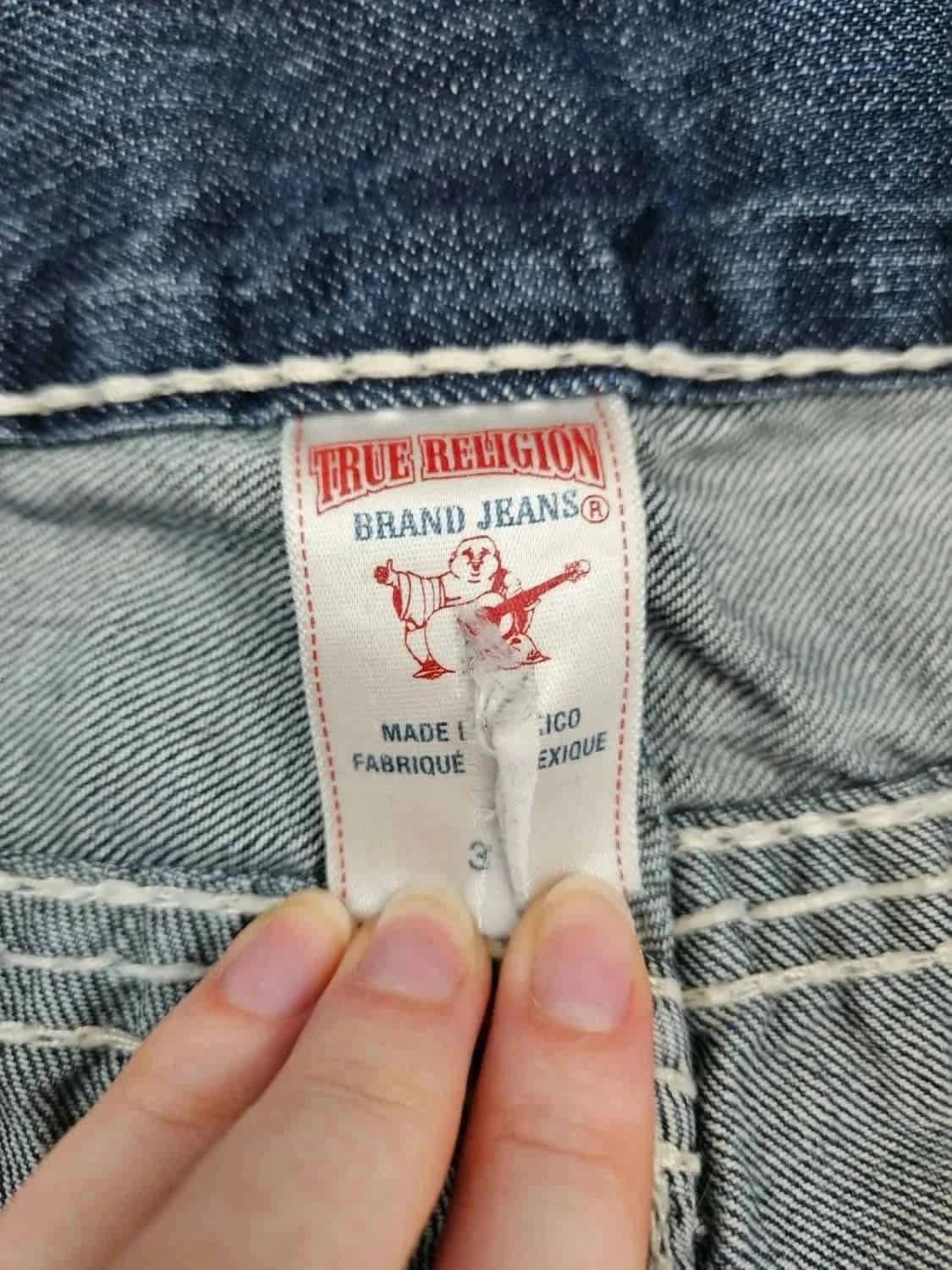 Short en jean True Religion Big T Super T Denim Y2K taille W30 - Photo 8/13