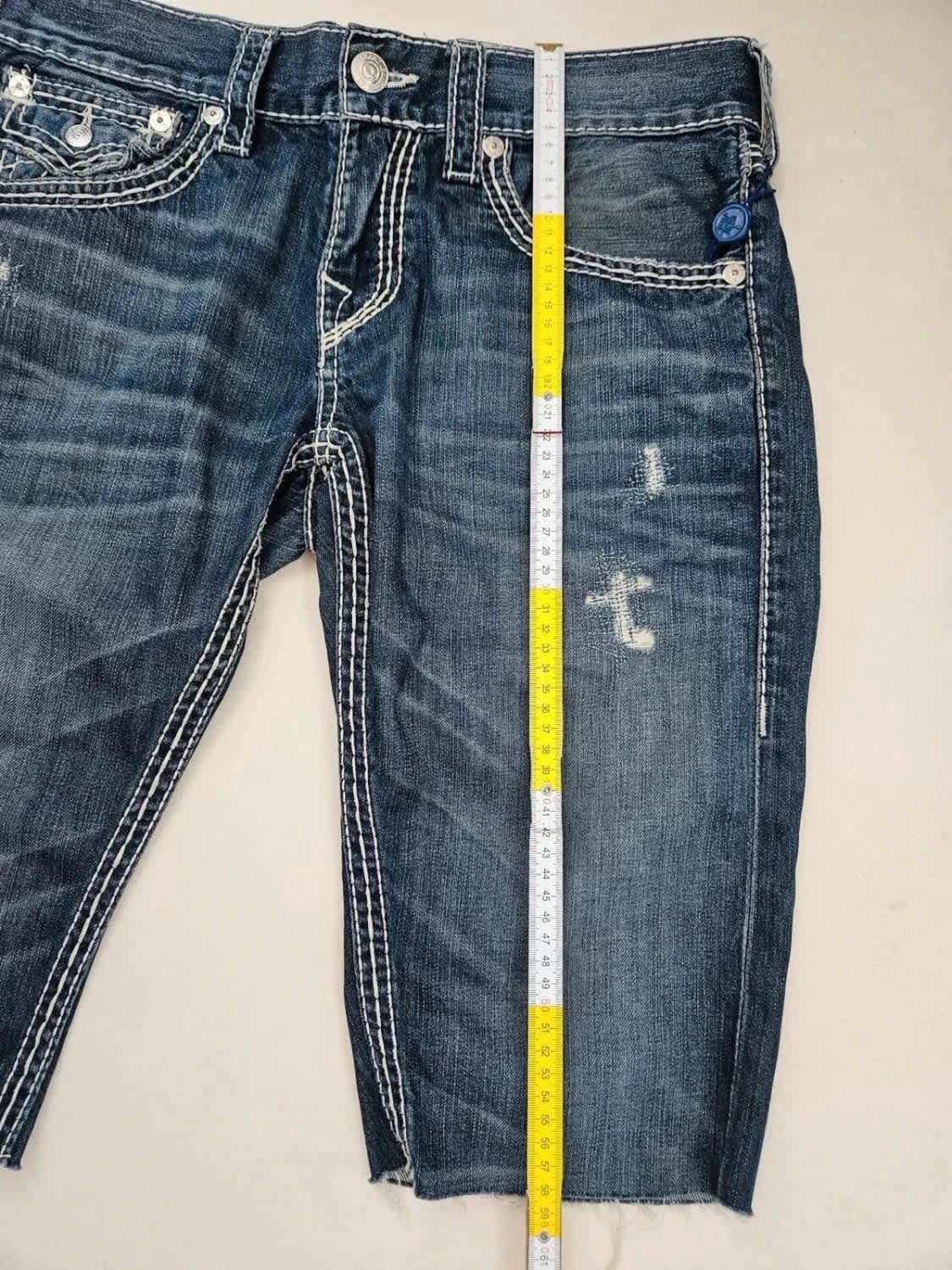 Short en jean True Religion Big T Super T Denim Y2K taille W30 - Photo 13/13