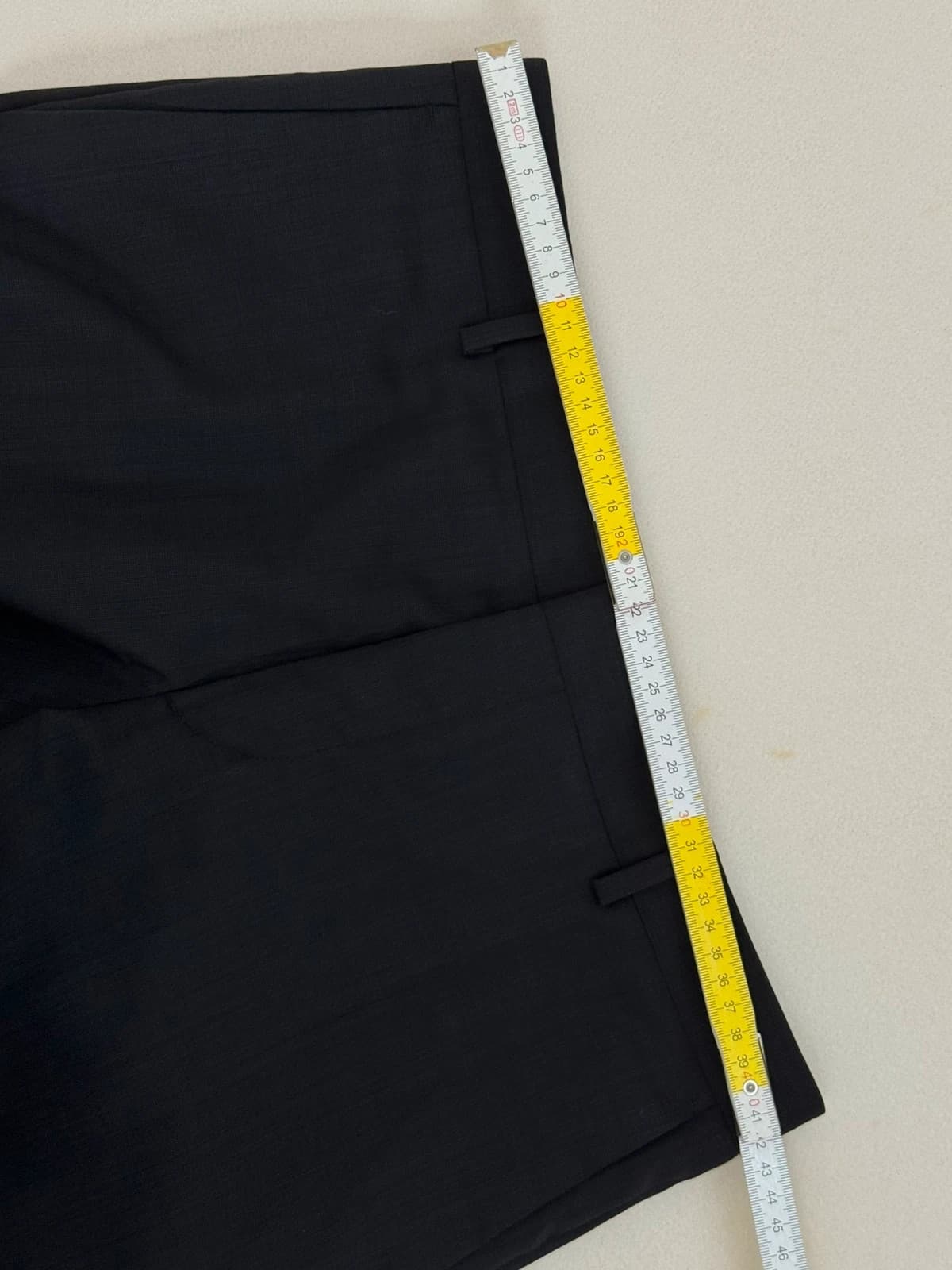 Pantalon costume Calvin Klein noir fitted laine taille 48/L - - Photo 8/9