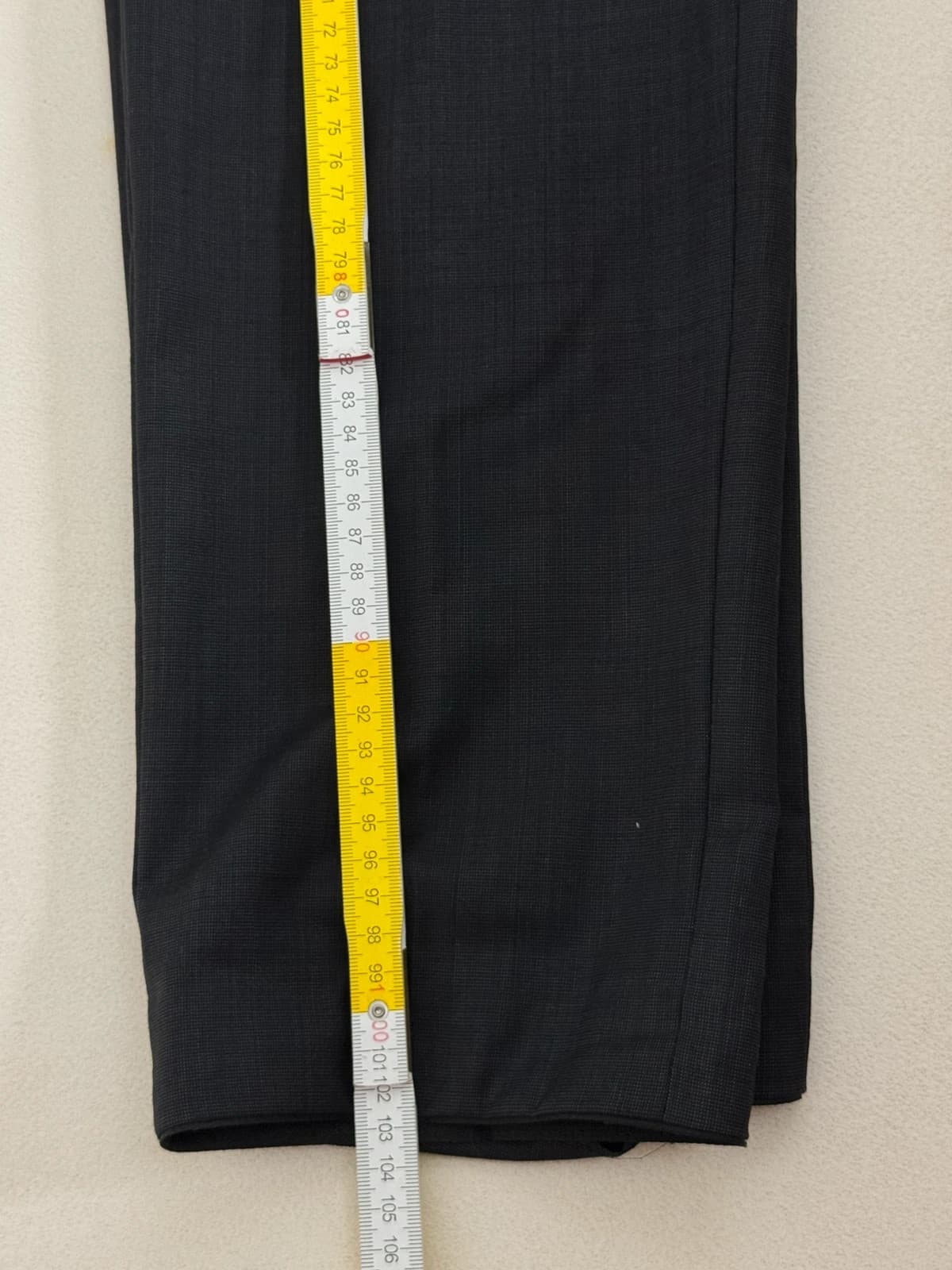 Pantalon costume Calvin Klein noir fitted laine taille 48/L - - Photo 9/9