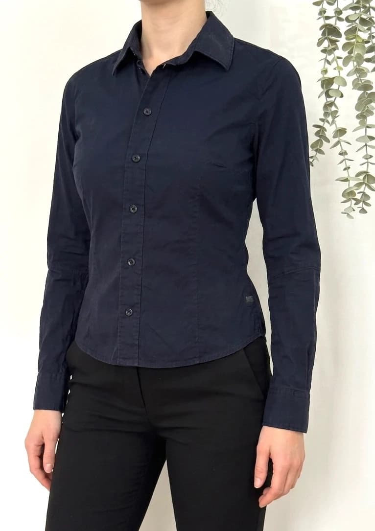 Chemise slim fit G-Star Raw bleu marine taille S - Photo 1/10