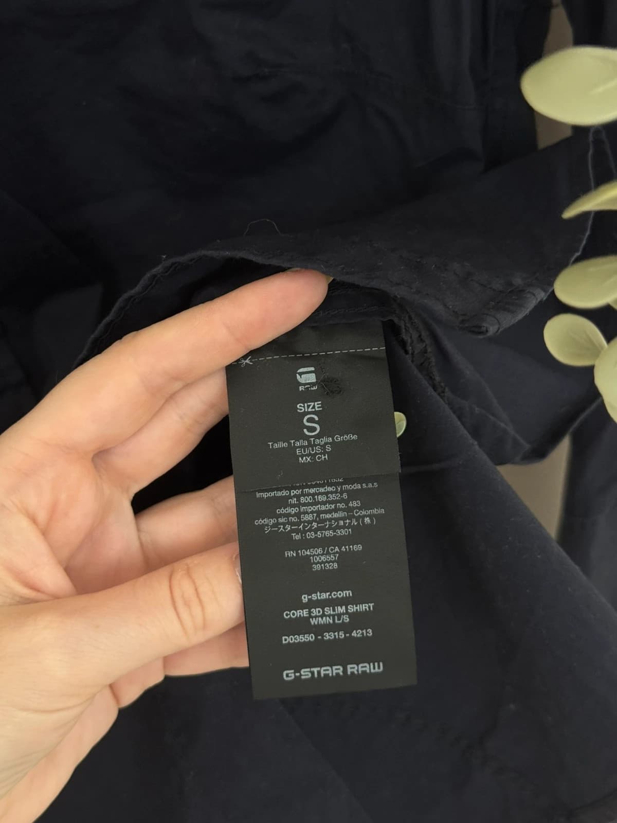 Chemise slim fit G-Star Raw bleu marine taille S - Photo 5/10