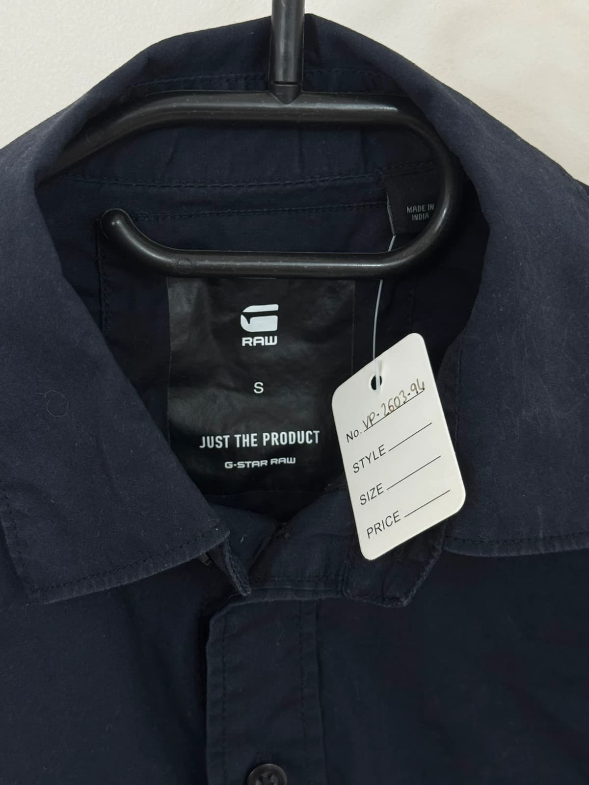 Chemise slim fit G-Star Raw bleu marine taille S - Photo 7/10