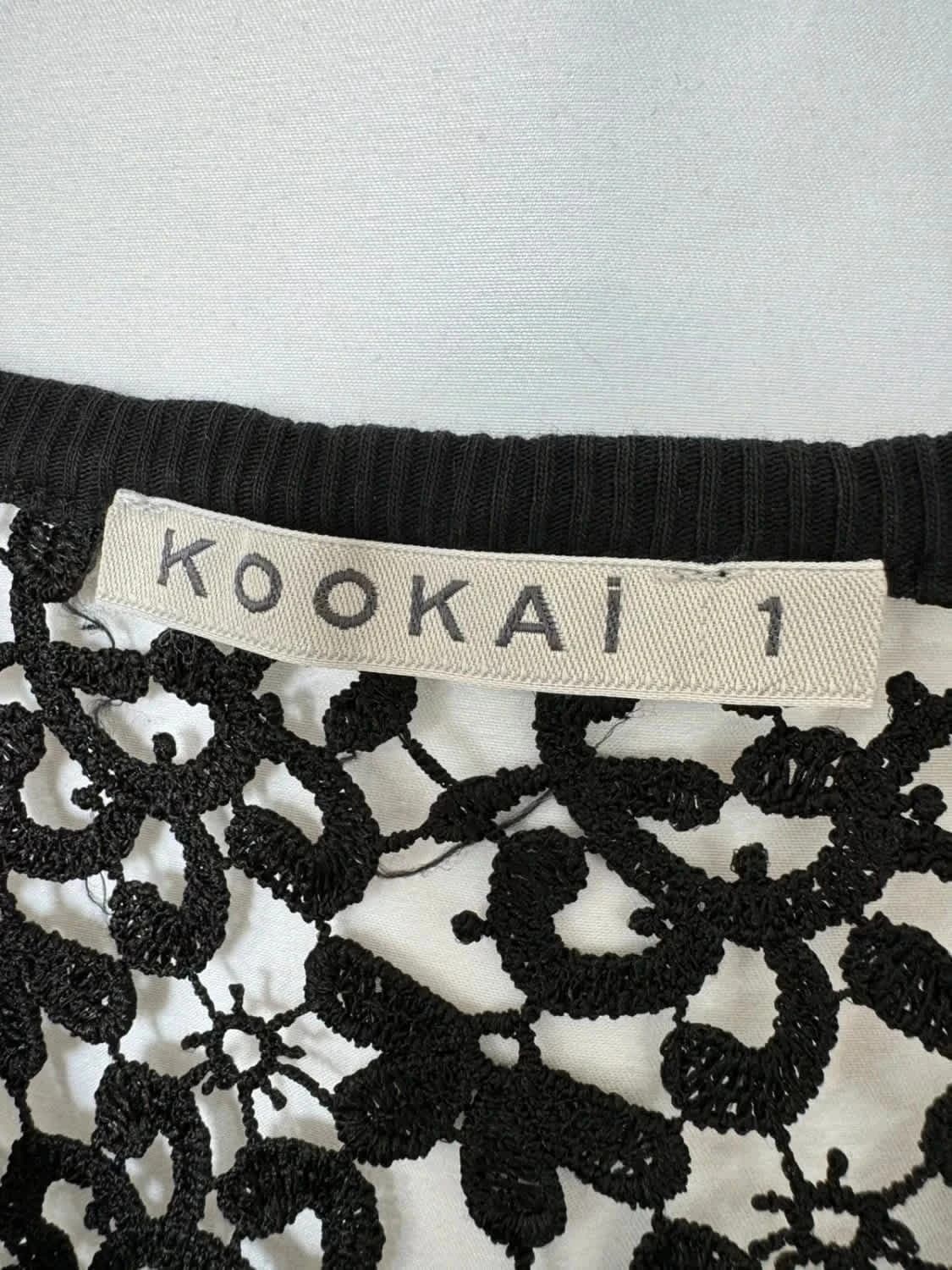 Top Kookaï dentelle noire taille 1 - Photo 4/4