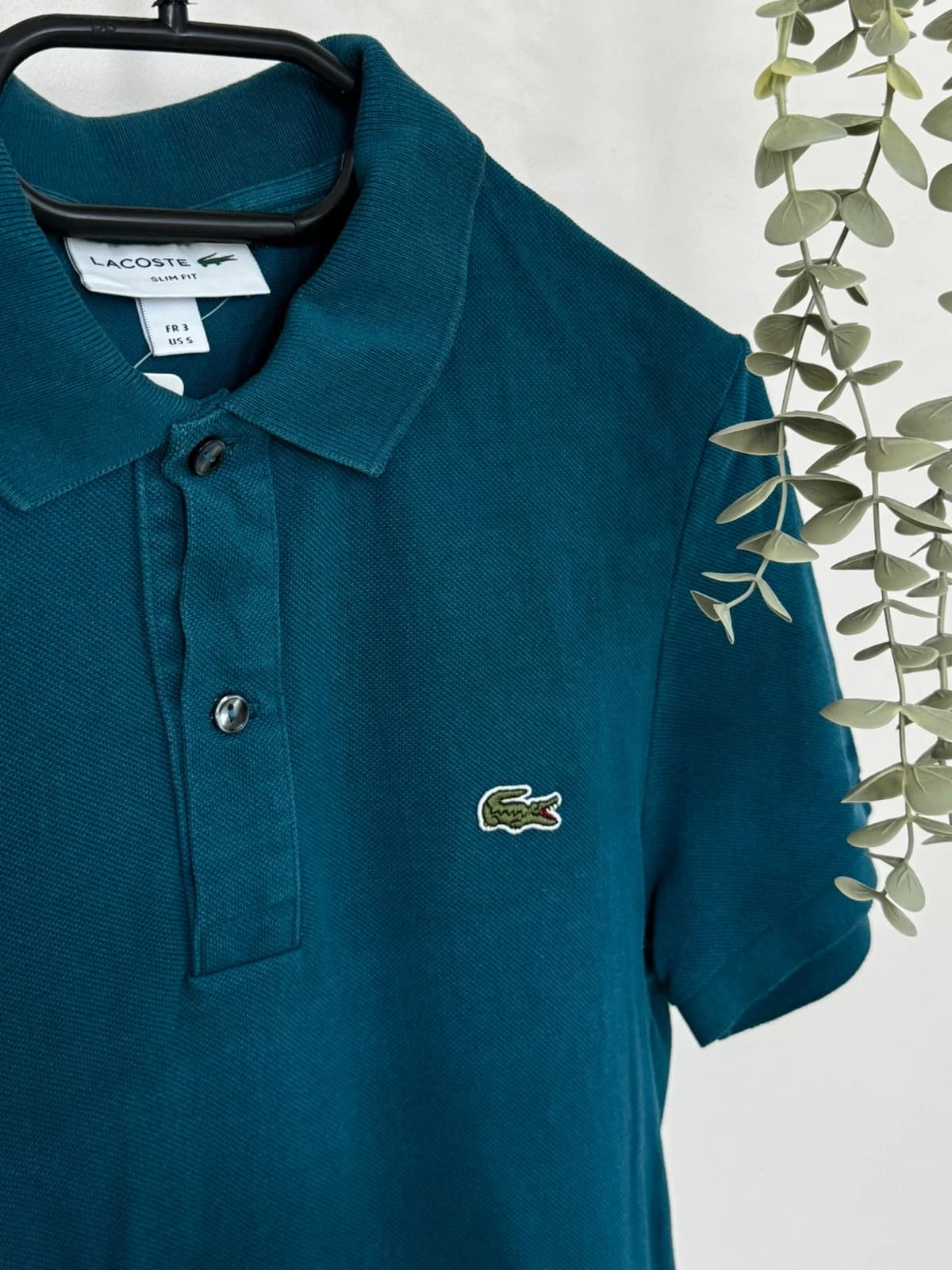 Polo piqué slim fit Lacoste bleu pétrole taille 3/S - PP2603252 - Photo 3/8