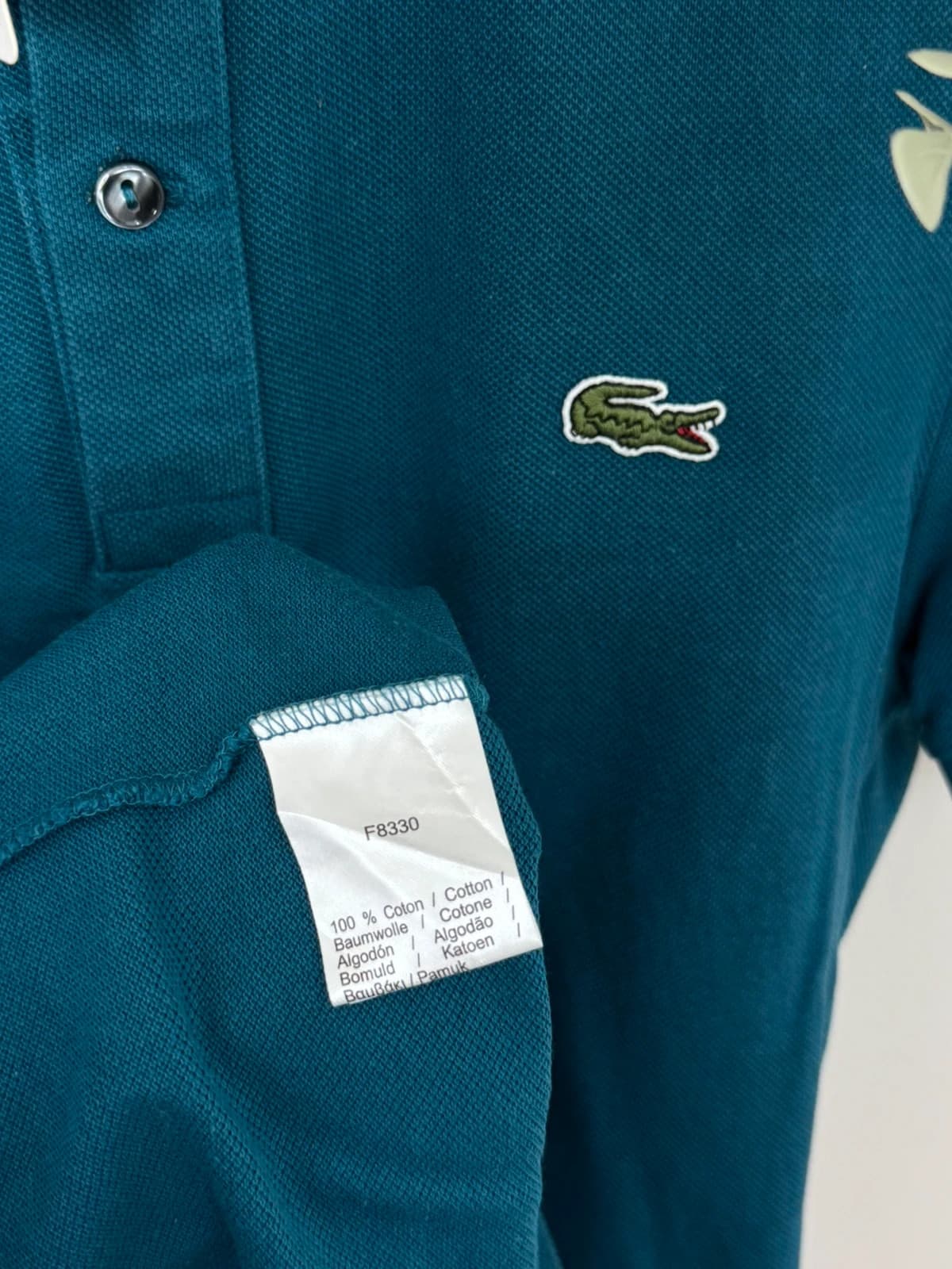 Polo piqué slim fit Lacoste bleu pétrole taille 3/S - PP2603252 - Photo 5/8