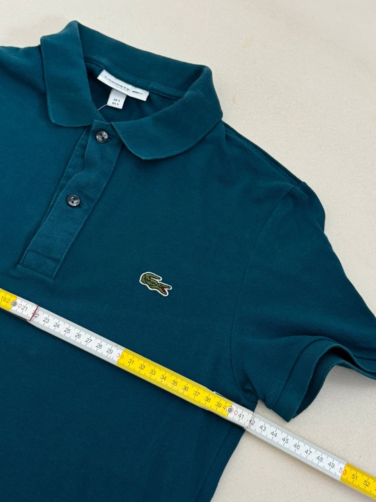 Polo piqué slim fit Lacoste bleu pétrole taille 3/S - PP2603252 - Photo 7/8