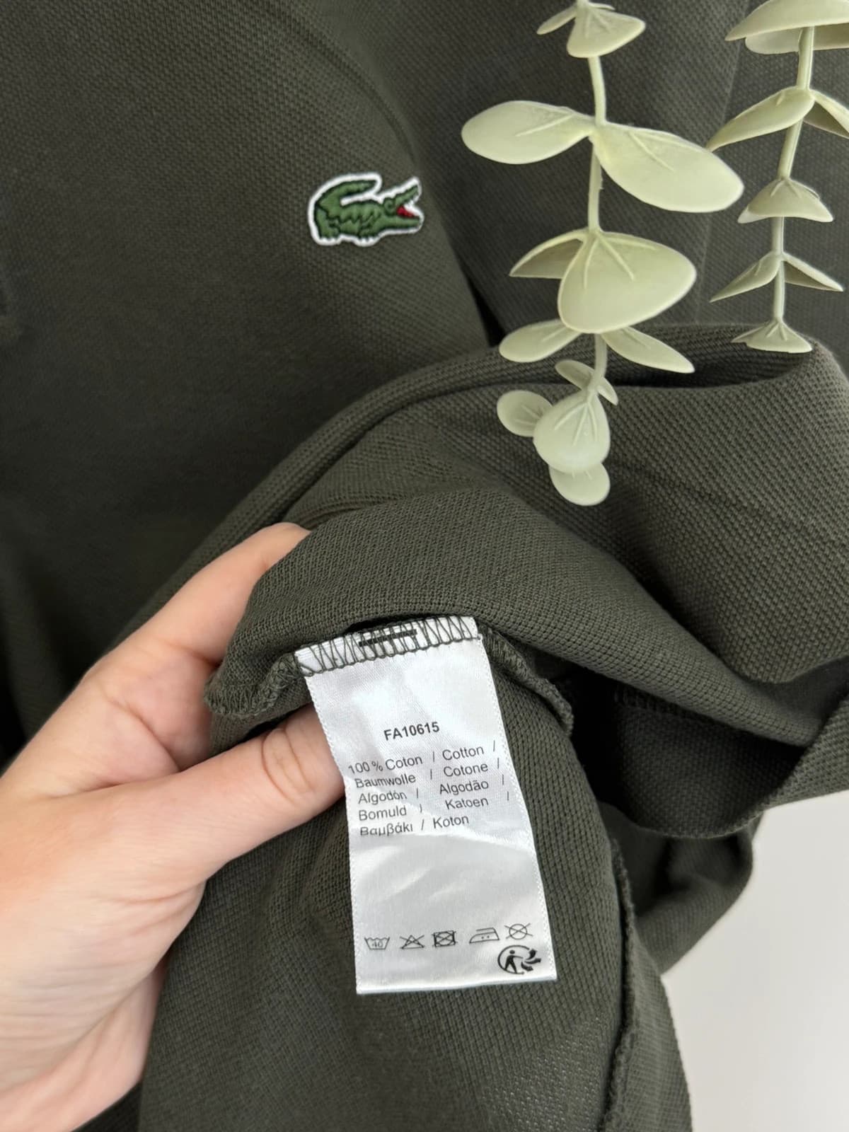 Polo piké Lacoste classic fit, zielone khaki brązowe, rozmiar 5/L - PP2603263 - Zdjęcie 5/8