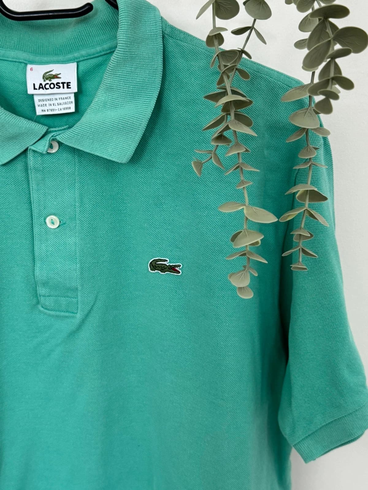 Polo piqué Lacoste vert turquoise taille 6/XL - PP2603258 - Photo 3/9