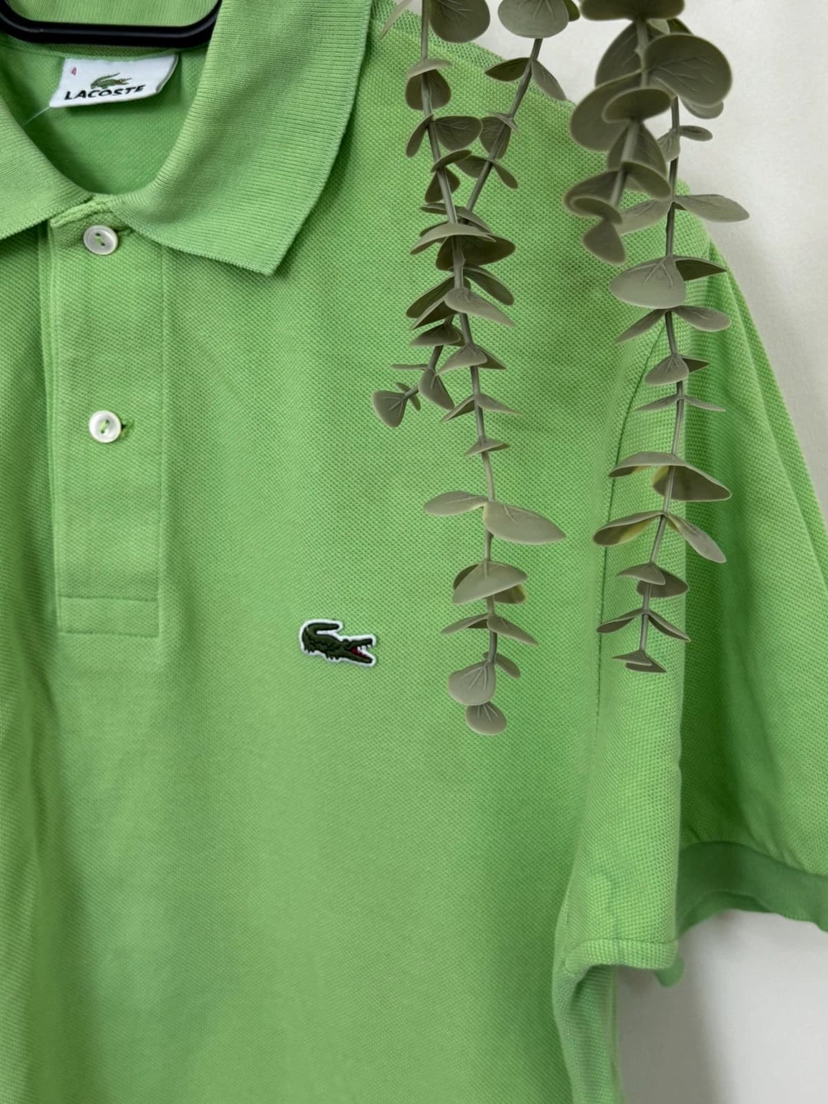 Polo piqué Lacoste vert pomme taille 4/M - PP2603256 - Photo 3/8