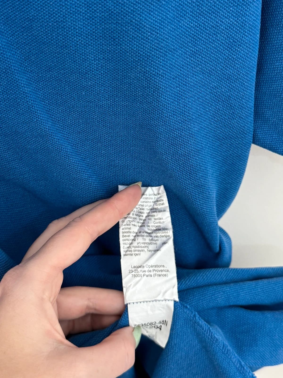 Polo piqué Lacoste bleu classique taille 6/XL - PP2603309 - Photo 6/8