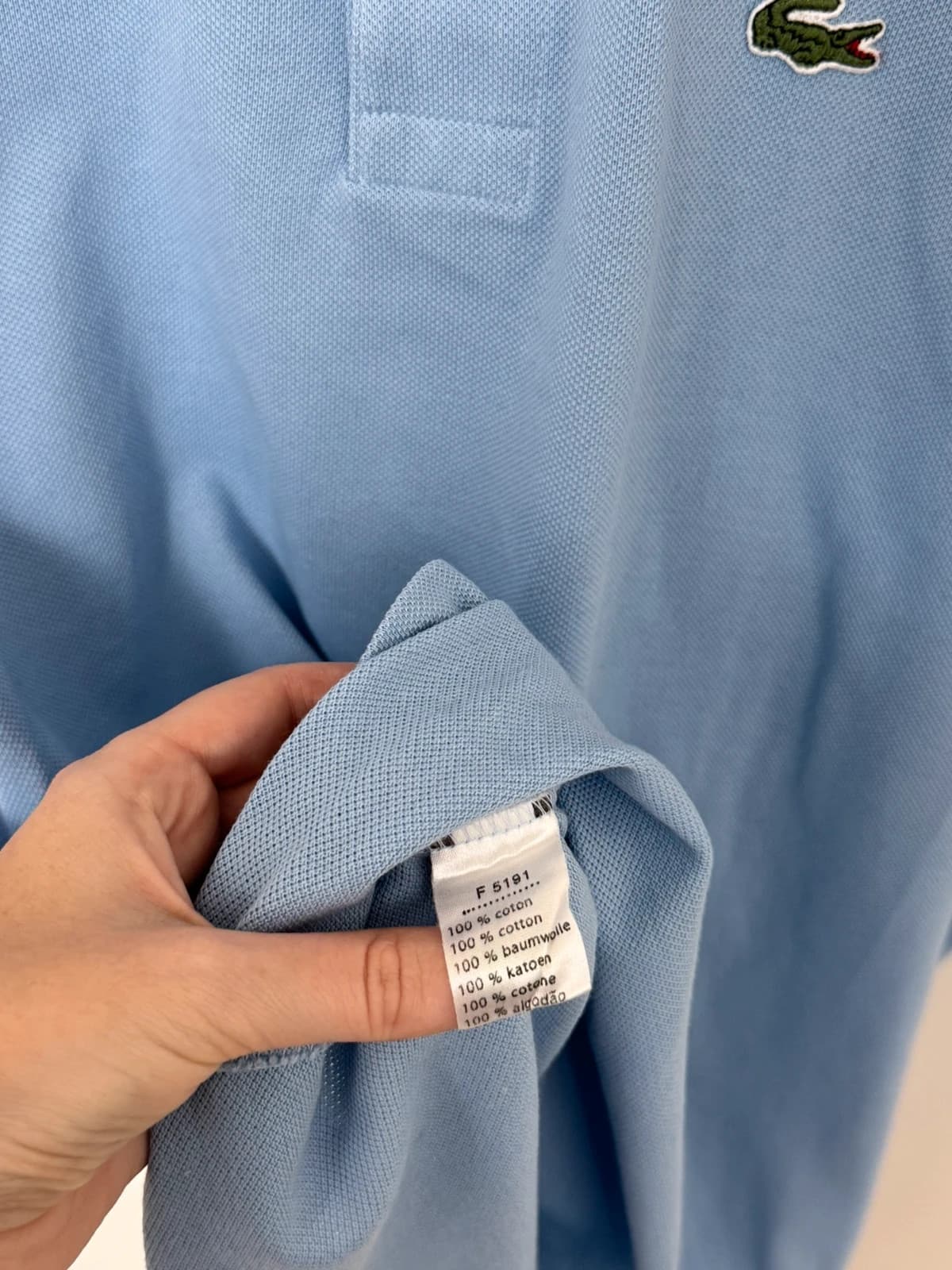 Polo piqué Lacoste błękitne rozmiar 5/L - PP2603302 - Zdjęcie 5/8