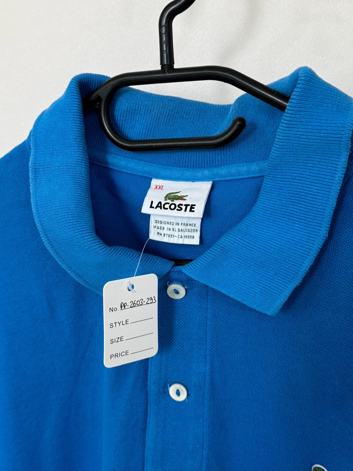 Polo piqué Lacoste bleu taille XXL - PP2603293 - Photo 5/10
