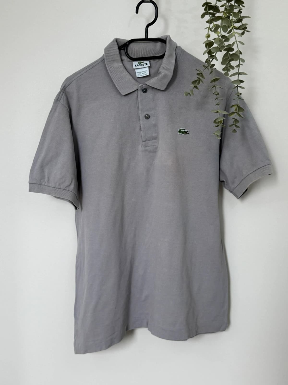 Polo piqué Lacoste gris clair taille 5/L - PP2603268 - Photo 2/9