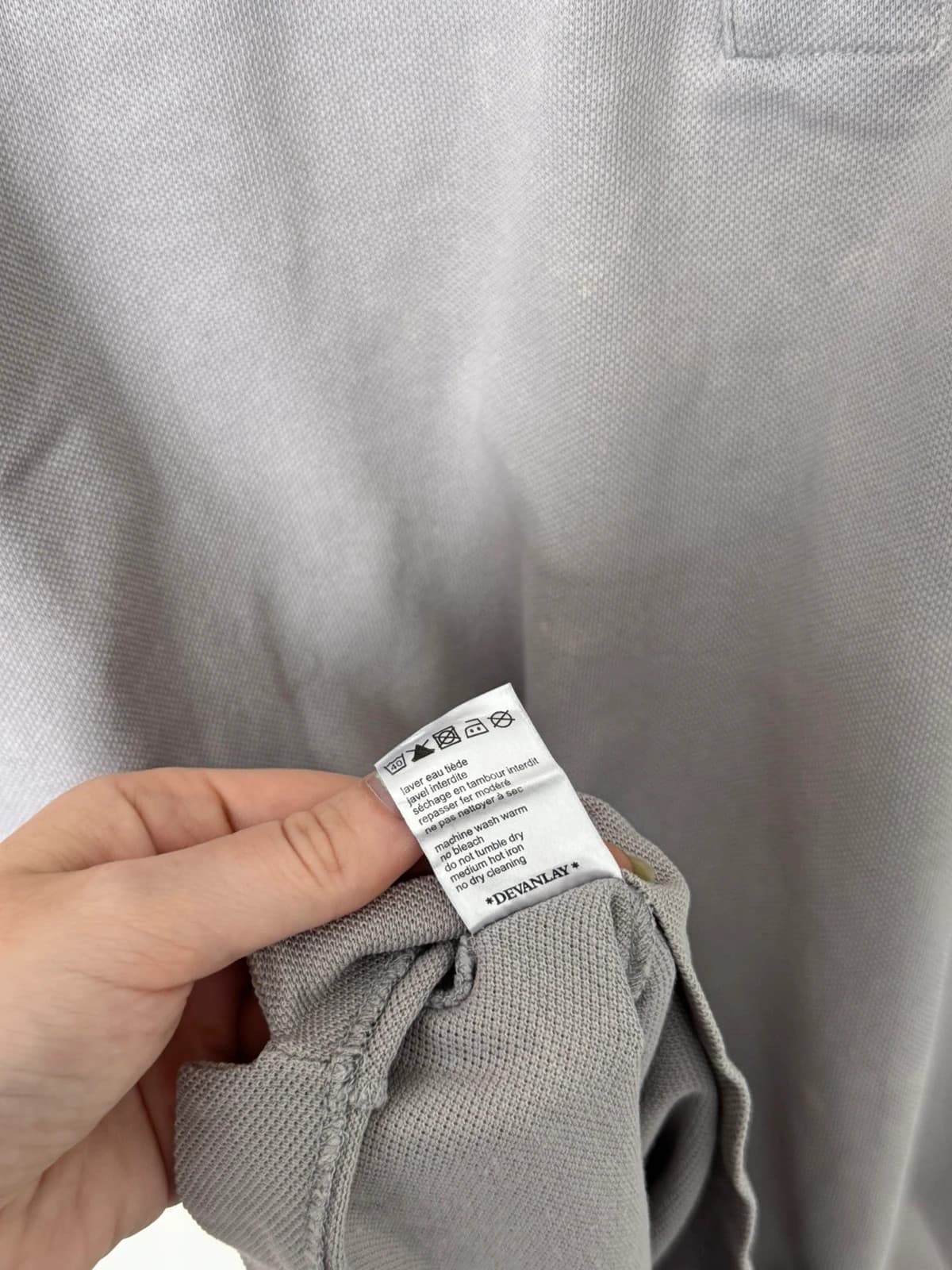 Polo piqué Lacoste gris clair taille 5/L - PP2603268 - Photo 7/9