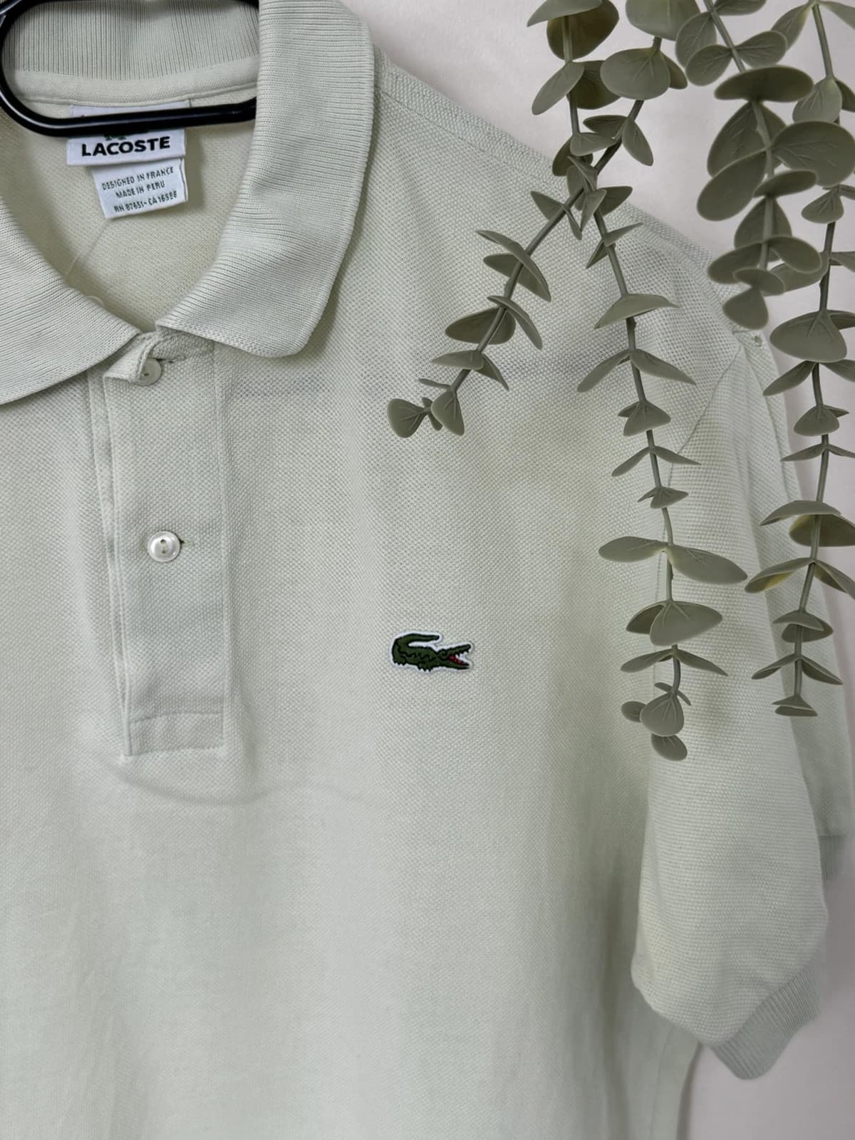 Polo piqué Lacoste vert d’eau taille 4/M - PP2603261 - Photo 3/9