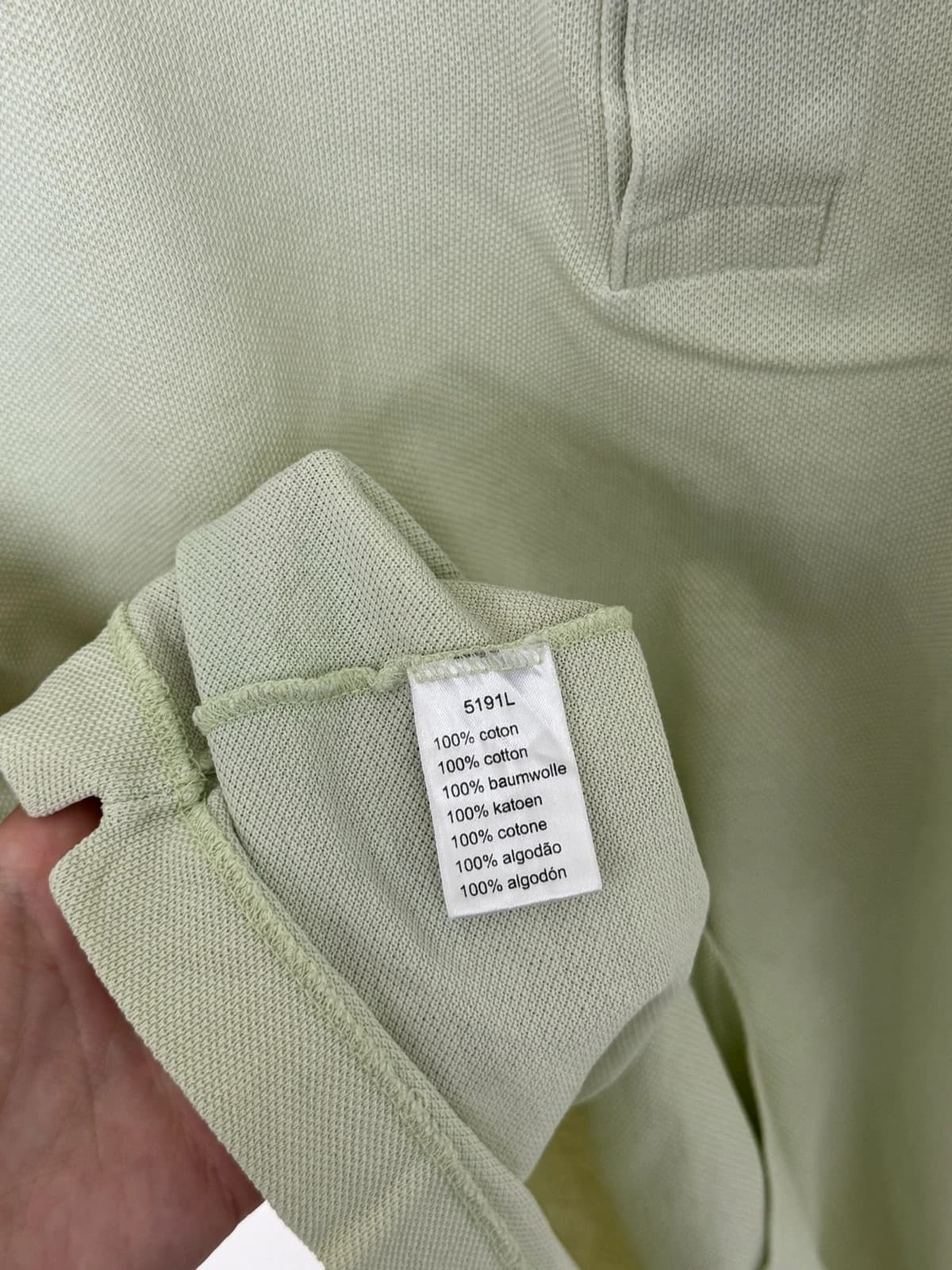 Polo piqué Lacoste vert d’eau taille 4/M - PP2603261 - Photo 5/9