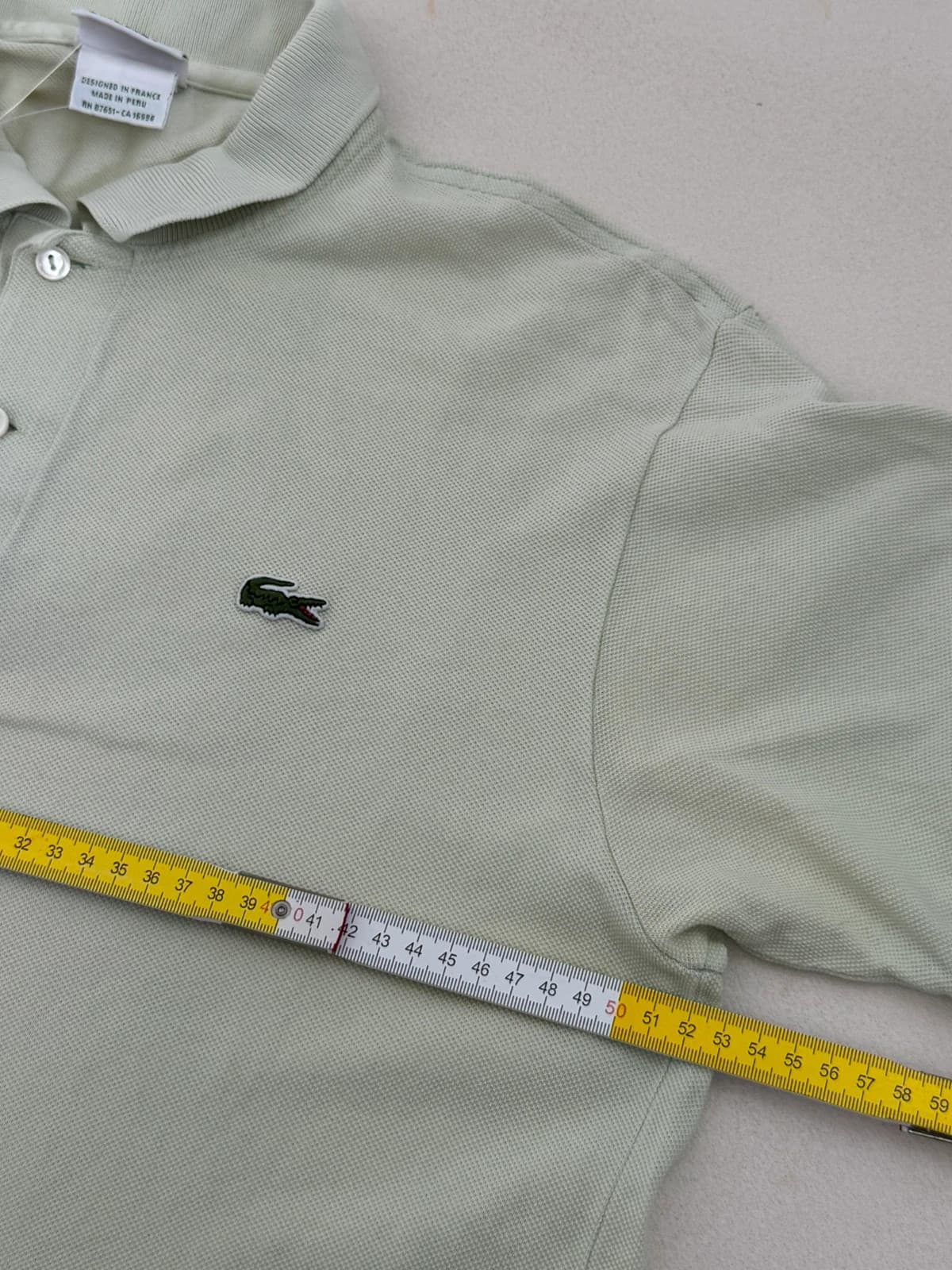 Polo piqué Lacoste vert d’eau taille 4/M - PP2603261 - Photo 8/9